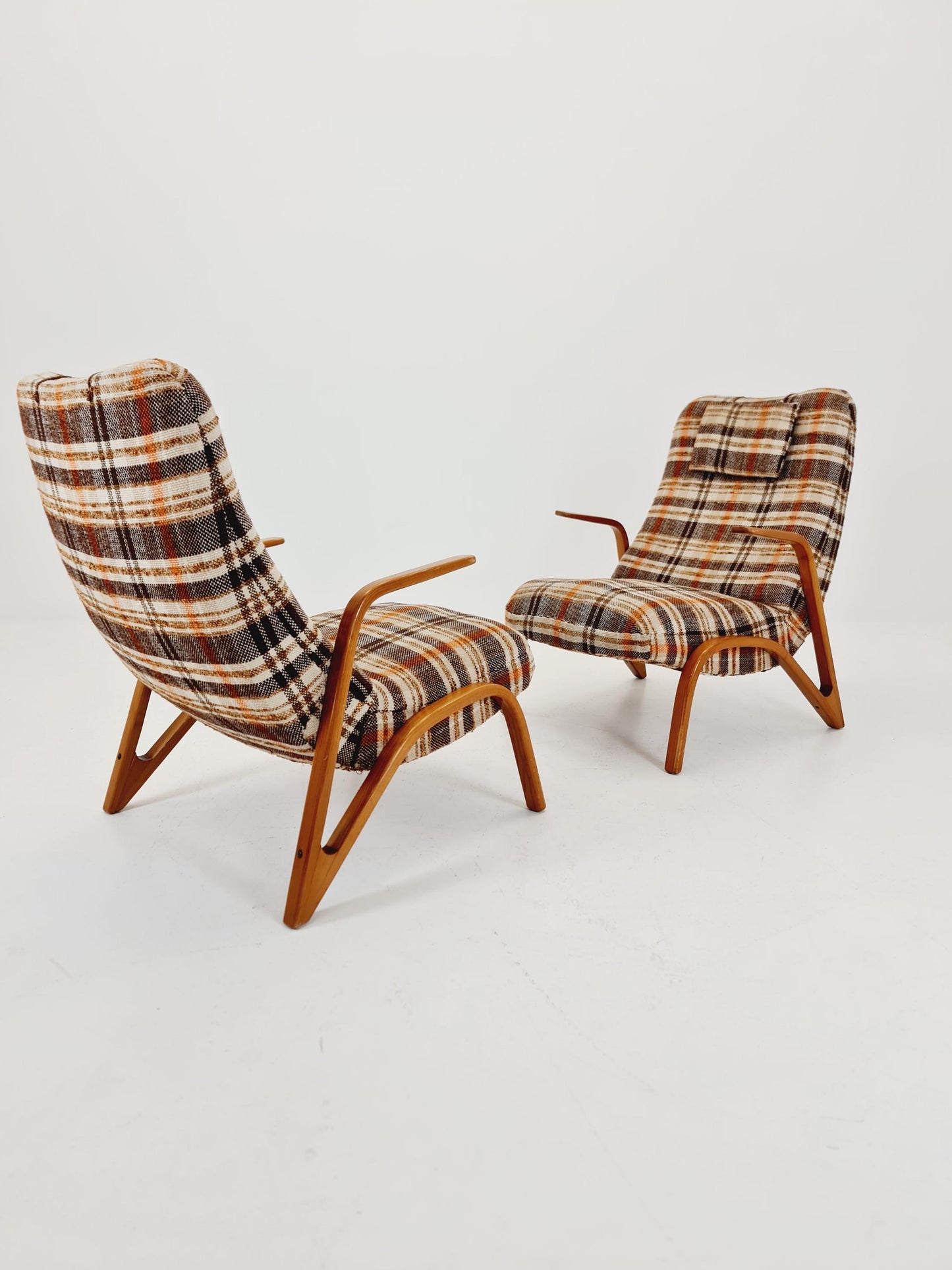 Midcentury easy chairs by paul Bode, Germany, 1950s,