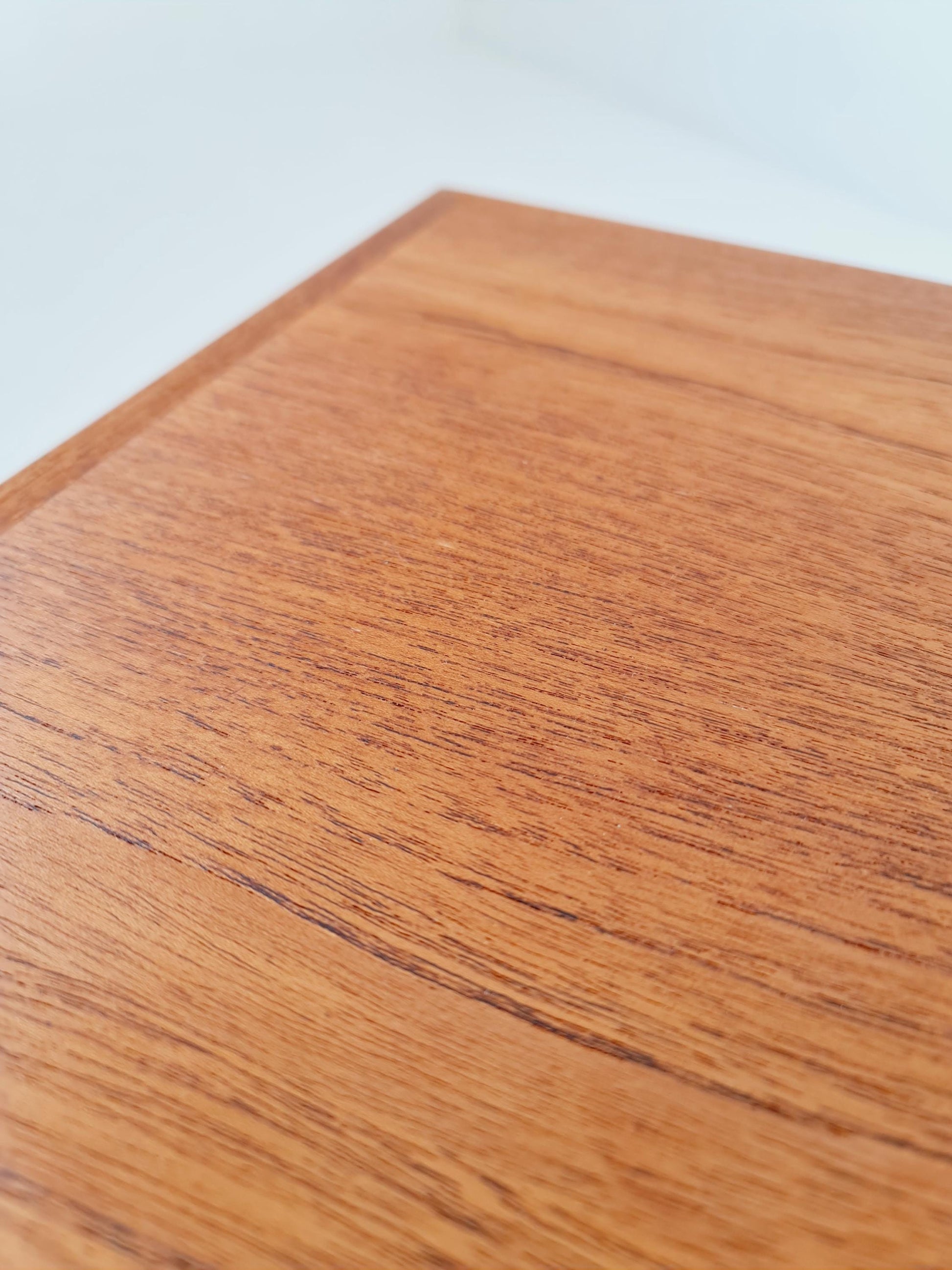 Mid century Danish Teak & Rattan Coffee table by Trioh Möbler Denmark, 1960s