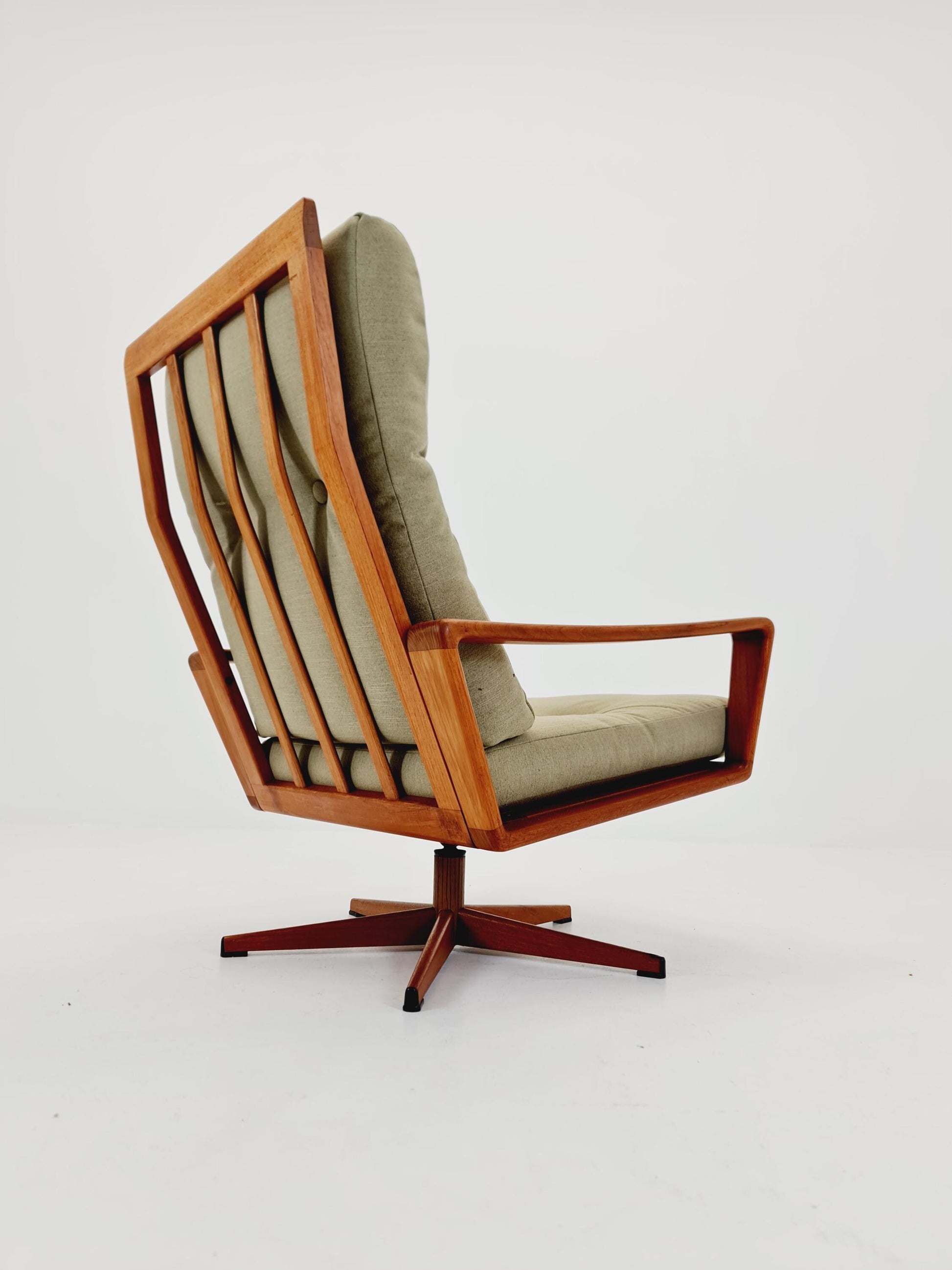 Mid century teak easy lounge chair by Arne Wahl Iversen for Komfort , 1960s