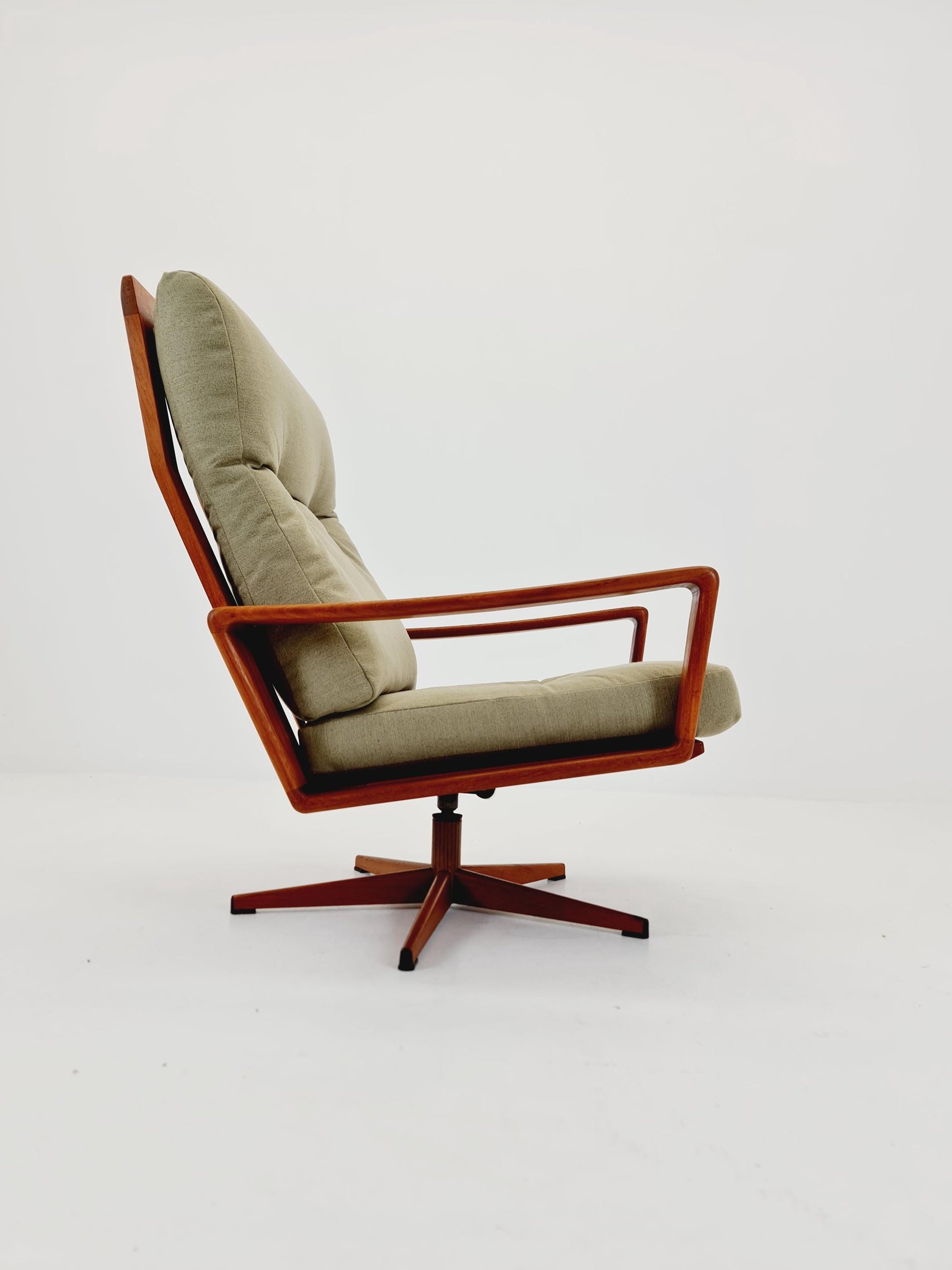 Mid century teak easy lounge chair by Arne Wahl Iversen for Komfort , 1960s