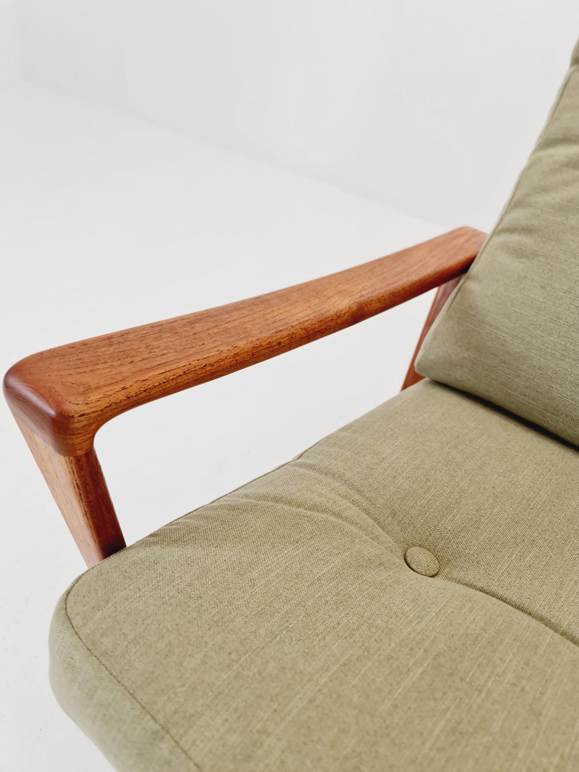 Mid century teak easy lounge chair by Arne Wahl Iversen for Komfort , 1960s