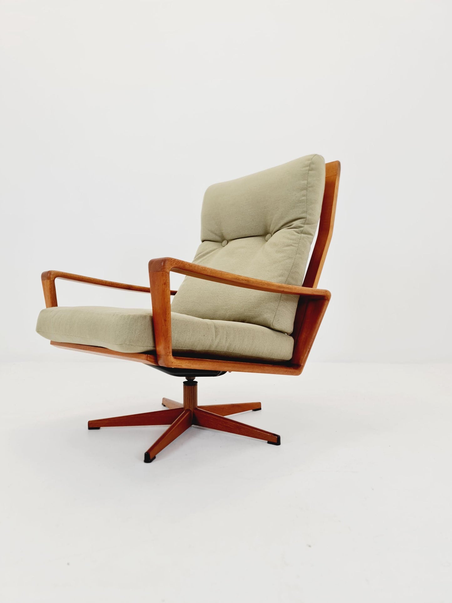 Mid century teak easy lounge chair by Arne Wahl Iversen for Komfort , 1960s