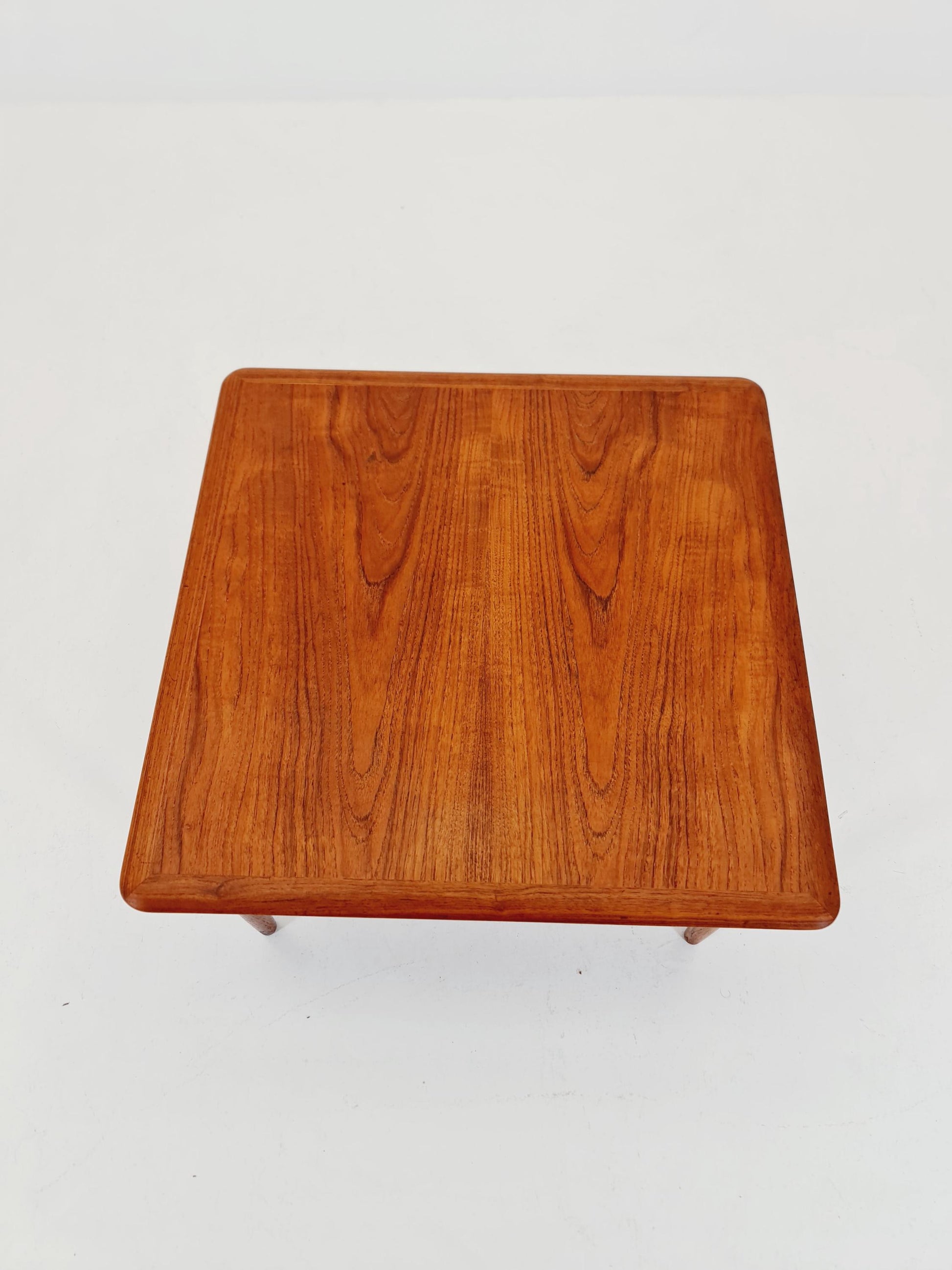 Mid century Danish Teak & Rattan Coffee table by Kurt Østervig for jason MØbler Denmark, 1960s