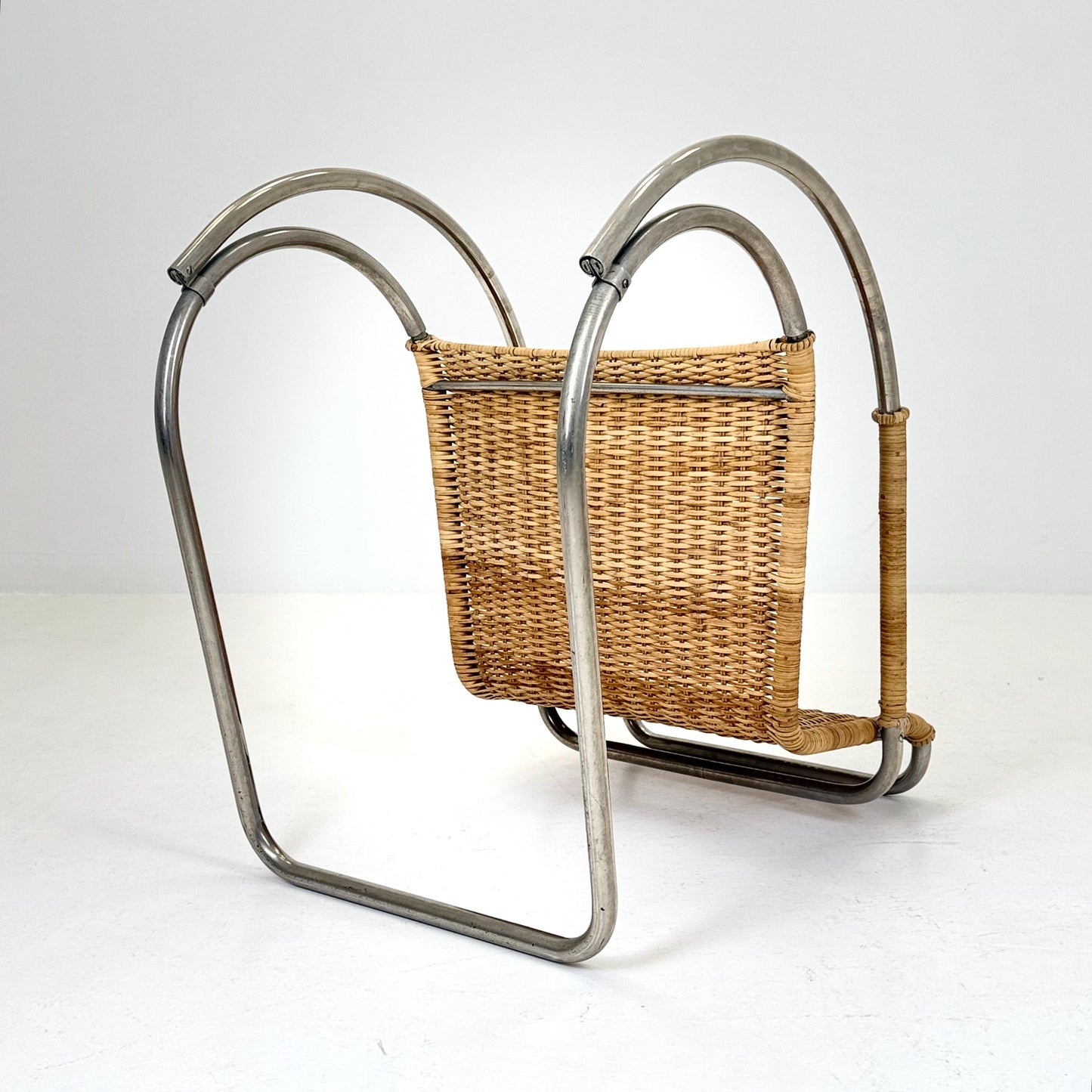 Mid Century D42 Rattan Cantilever Lounge Chair by Ludwig Mies van der Rohe for Tecta, 1970s Germany