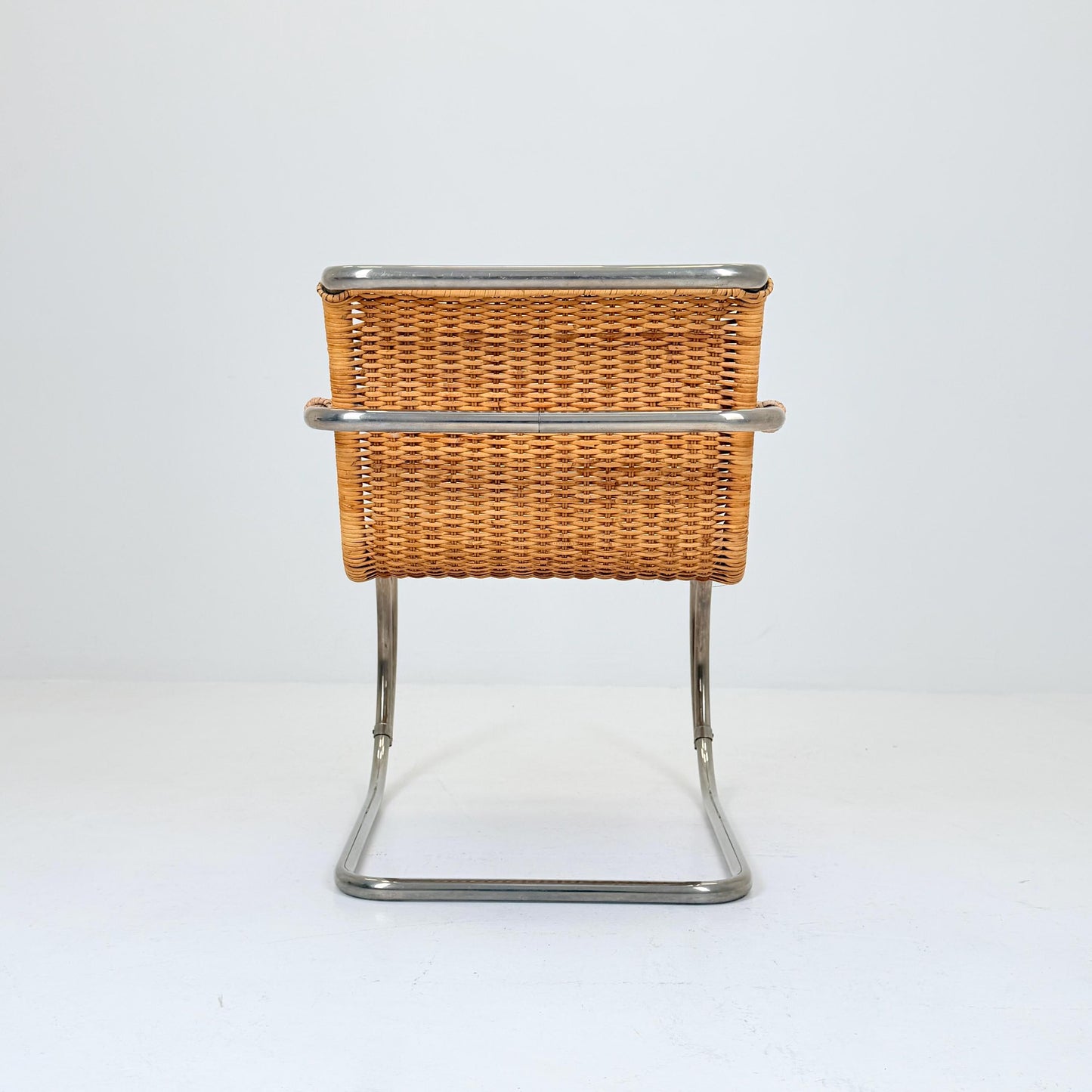 Mid Century D42 Rattan Cantilever Lounge Chair by Ludwig Mies van der Rohe for Tecta, 1970s Germany