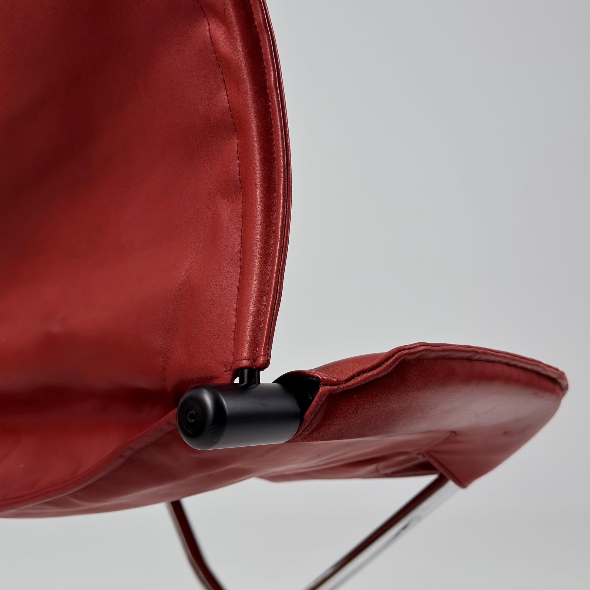 Rare Mid Century Simon Desanta Leather Lounge Chair for COR Germany, 1980s