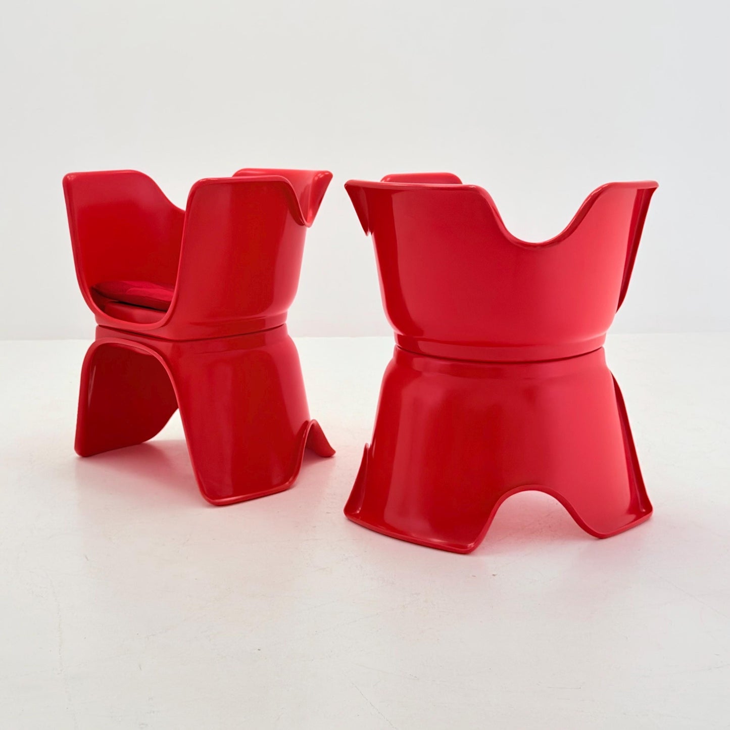 Mid Century Space Age “Hacca” Lounge Chairs by Bolzani, Spagnoli & Zerbi for Martini, Italy 1972 – Set of 2