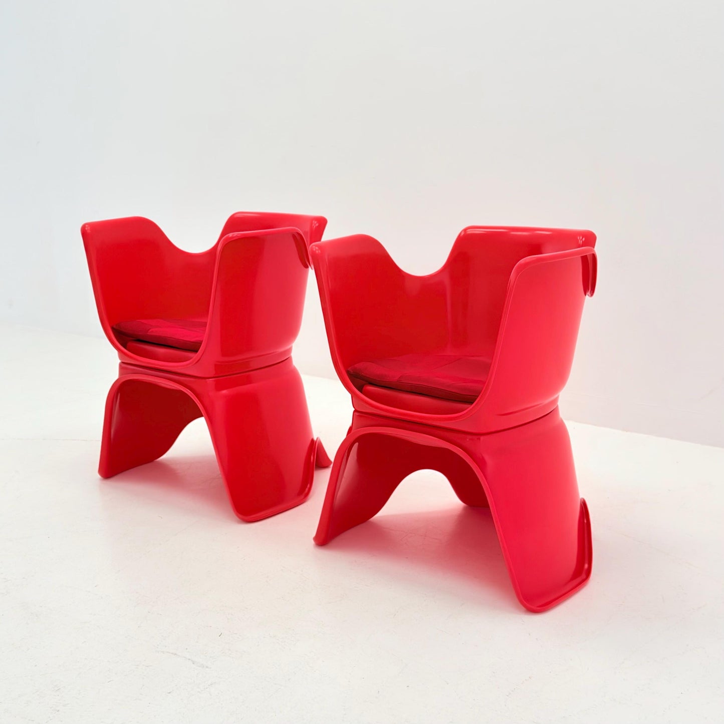 Mid Century Space Age “Hacca” Lounge Chairs by Bolzani, Spagnoli & Zerbi for Martini, Italy 1972 – Set of 2