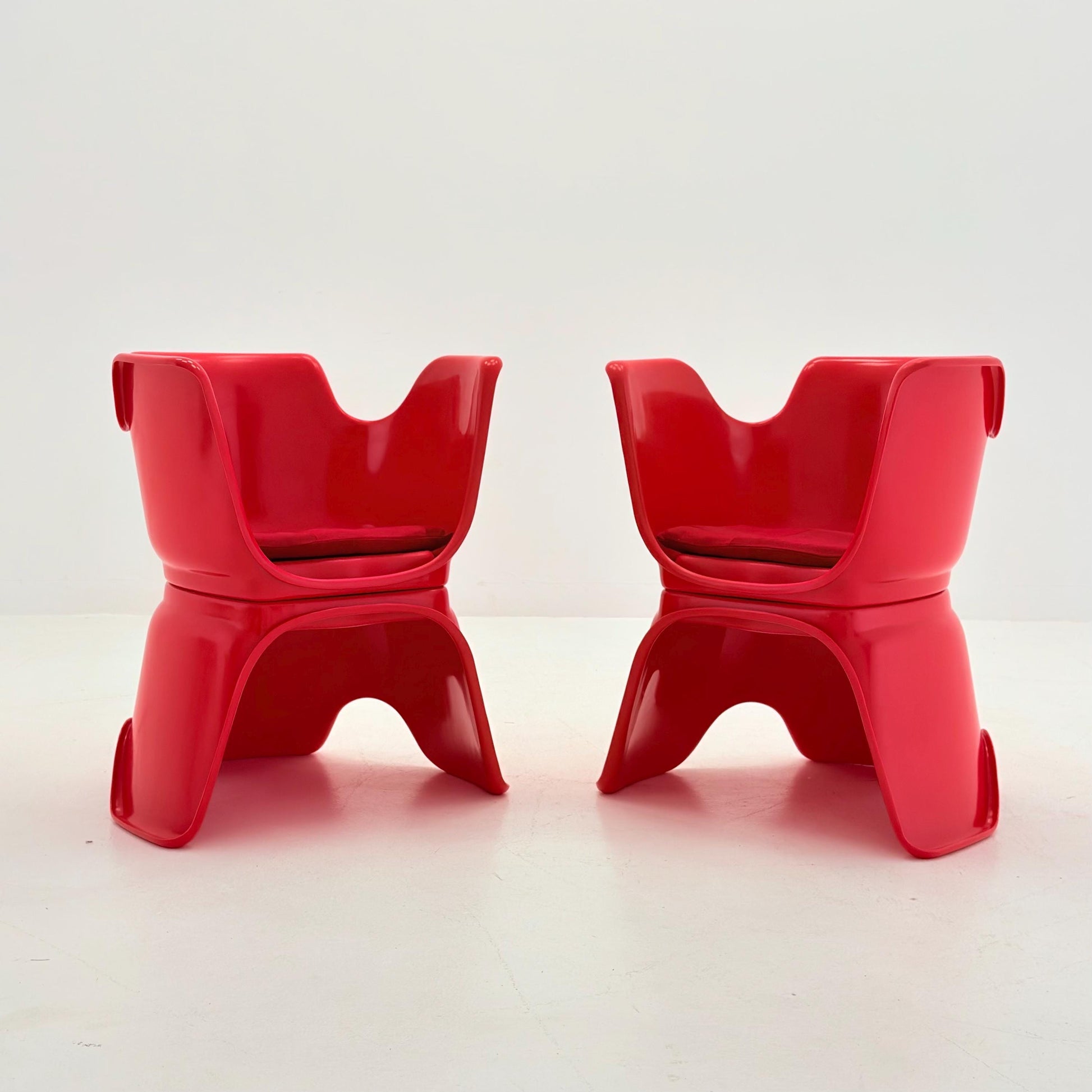 Mid Century Space Age “Hacca” Lounge Chairs by Bolzani, Spagnoli & Zerbi for Martini, Italy 1972 – Set of 2