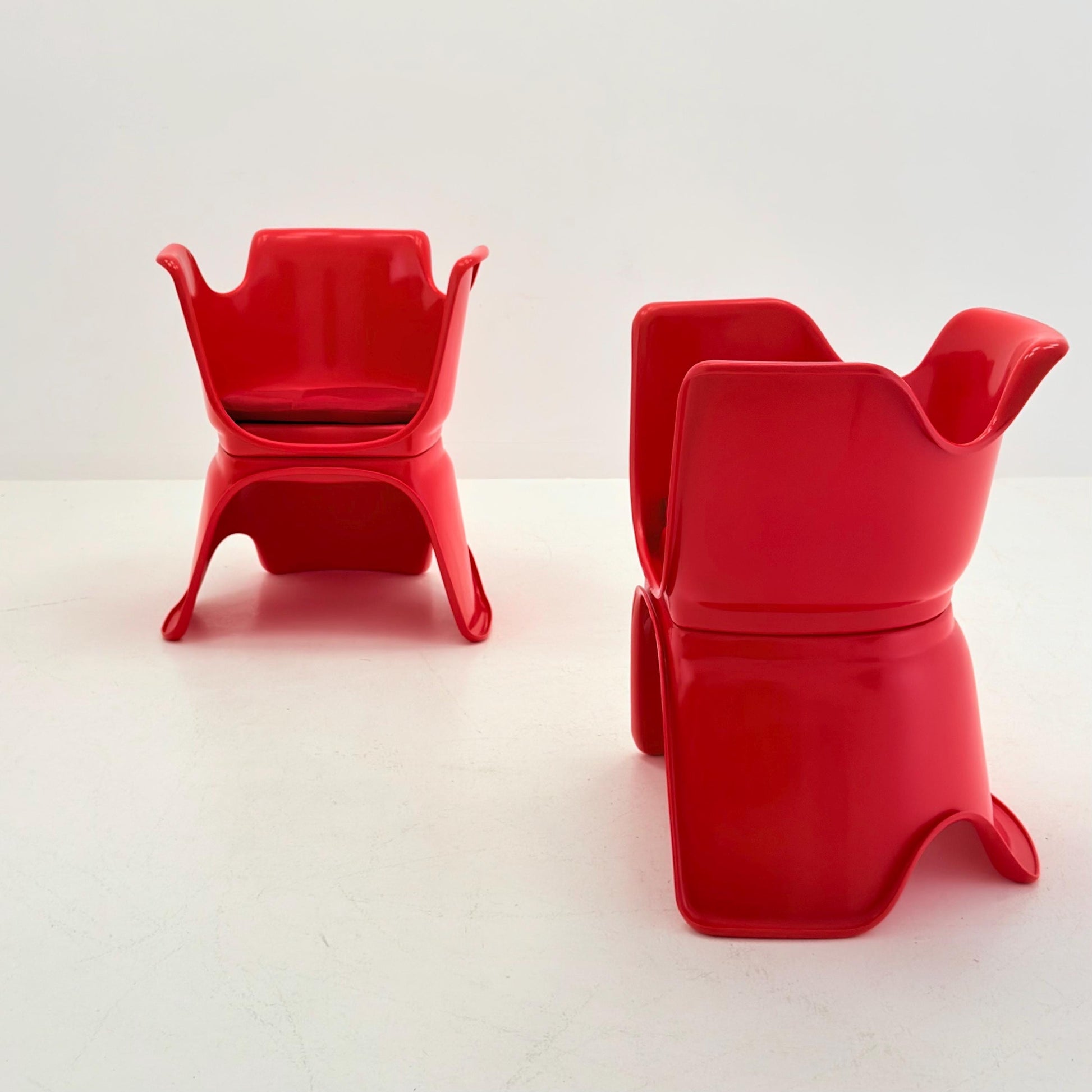 Mid Century Space Age “Hacca” Lounge Chairs by Bolzani, Spagnoli & Zerbi for Martini, Italy 1972 – Set of 2