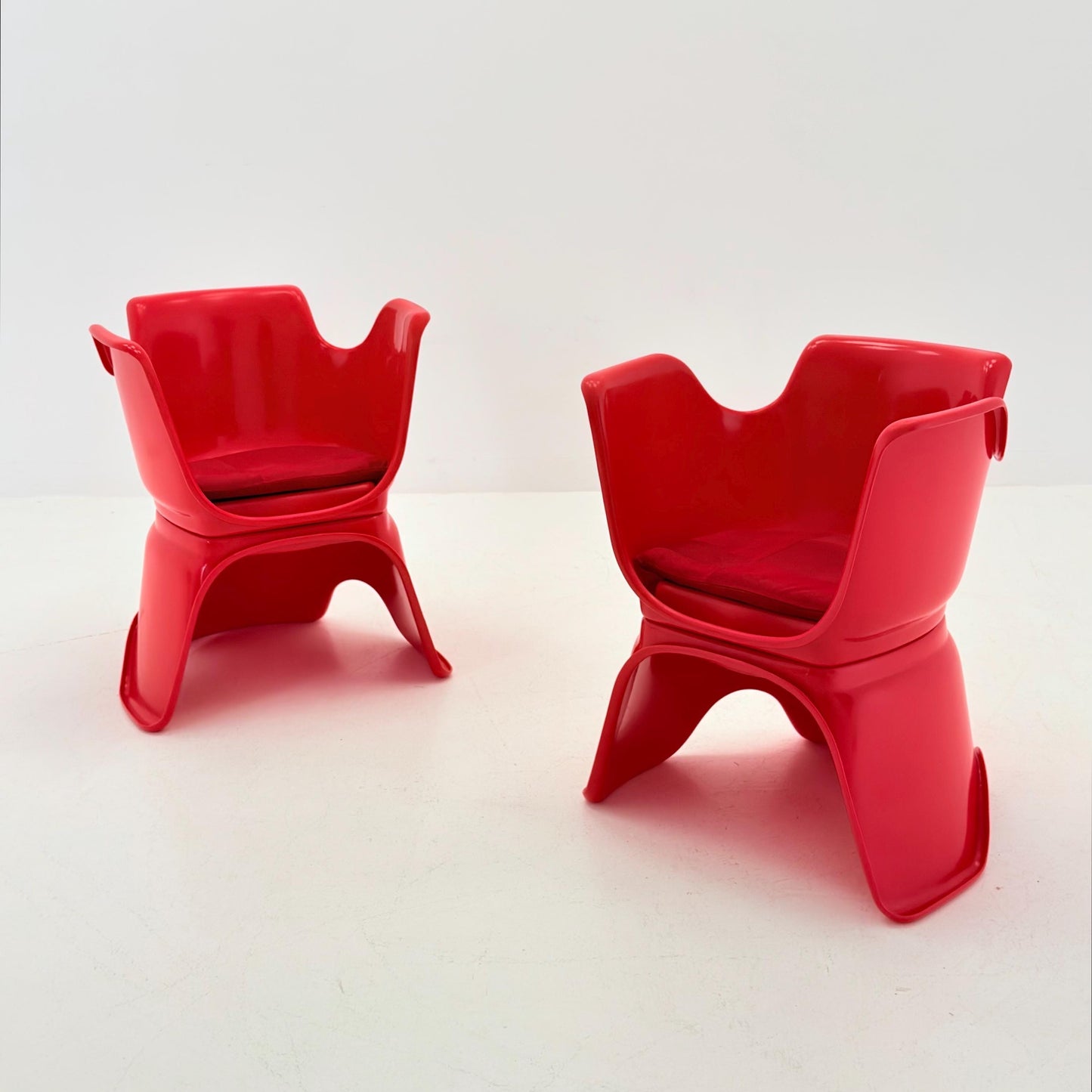 Mid Century Space Age “Hacca” Lounge Chairs by Bolzani, Spagnoli & Zerbi for Martini, Italy 1972 – Set of 2