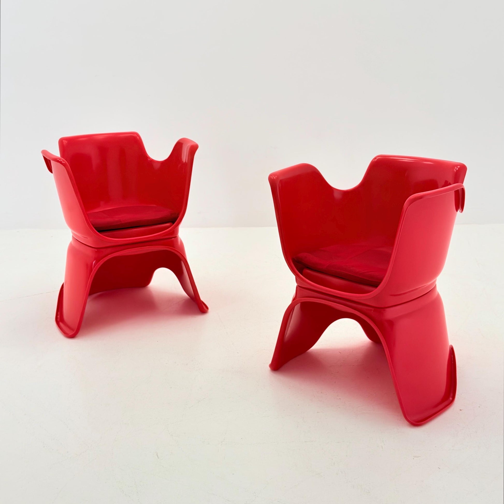 Mid Century Space Age “Hacca” Lounge Chairs by Bolzani, Spagnoli & Zerbi for Martini, Italy 1972 – Set of 2