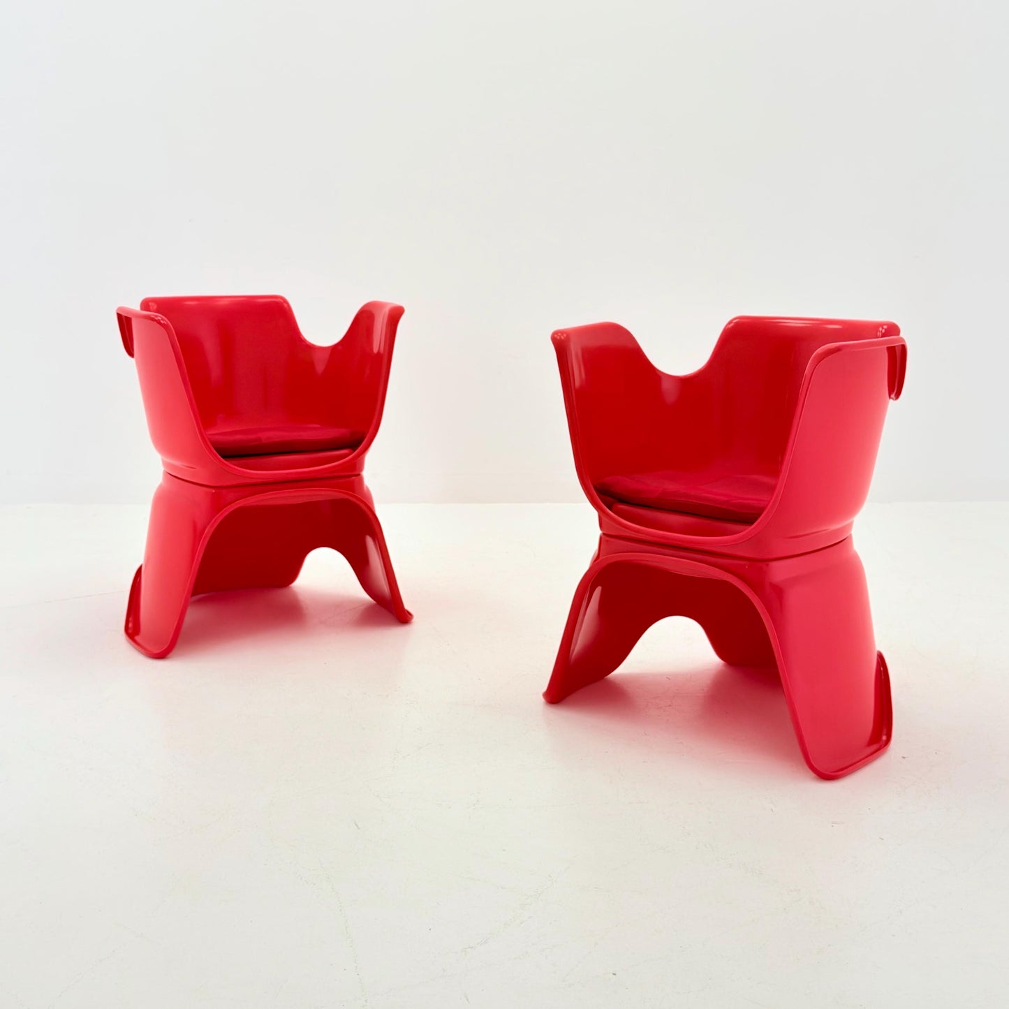 Mid Century Space Age “Hacca” Lounge Chairs by Bolzani, Spagnoli & Zerbi for Martini, Italy 1972 – Set of 2