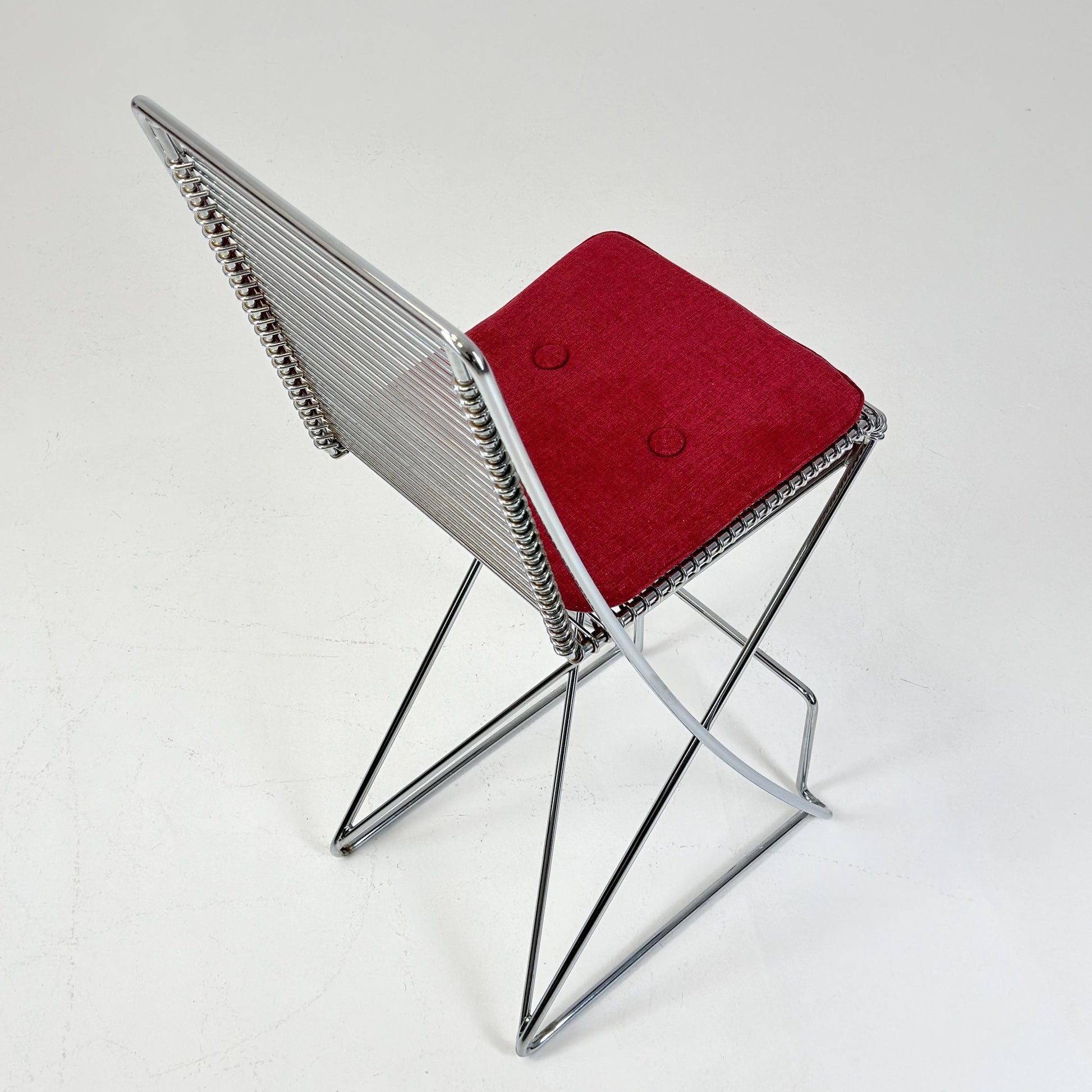 Mid century Postmodern Cross-Cantilever Bar Stool by Till Behrens, Germany 1980s