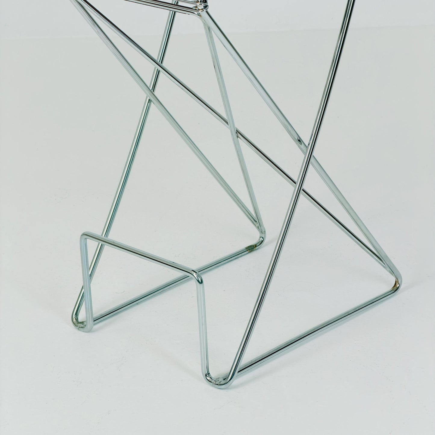 Mid century Postmodern Cross-Cantilever Bar Stool by Till Behrens, Germany 1980s