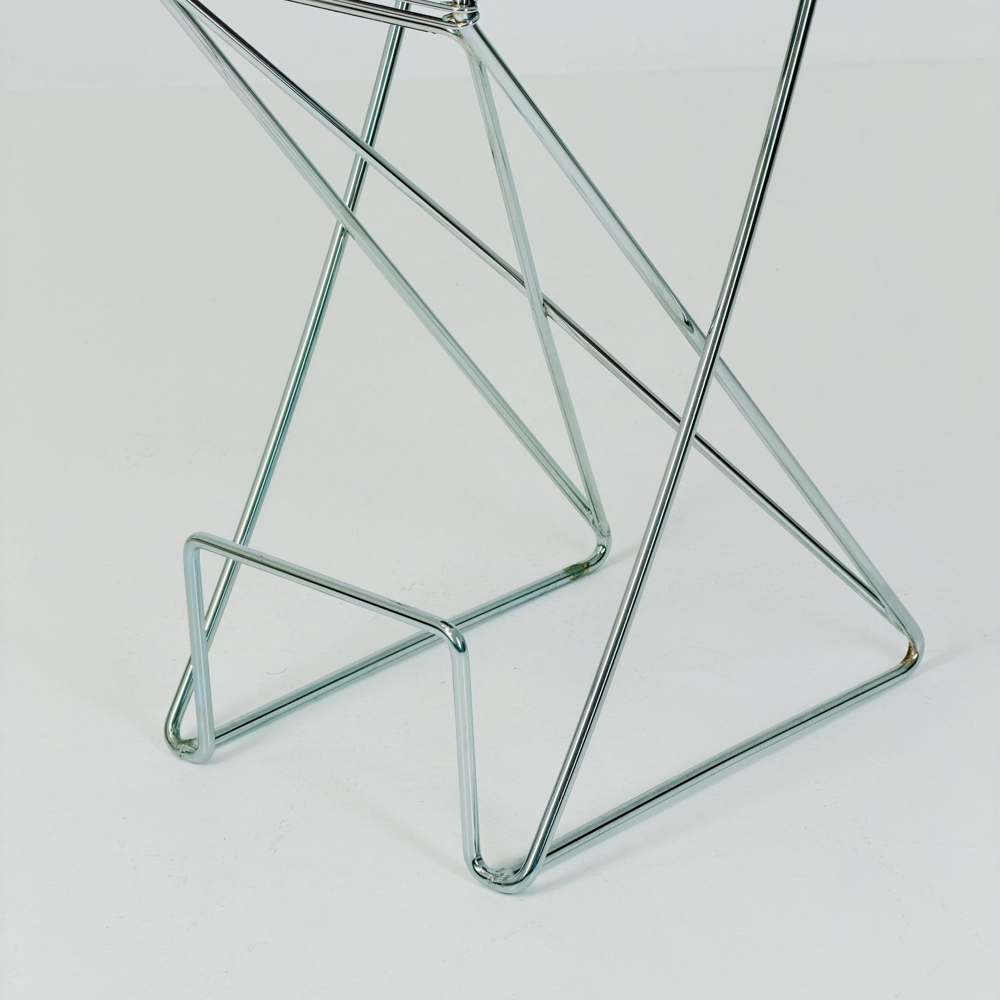 Mid century Postmodern Cross-Cantilever Bar Stool by Till Behrens, Germany 1980s