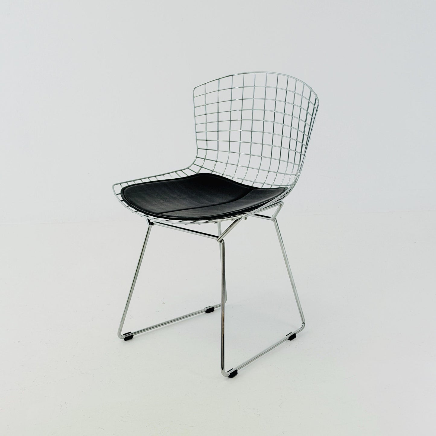 1 of 3 Mid Century Wire Chrom side Chair by Harry Bertoia , 1980s Germany
