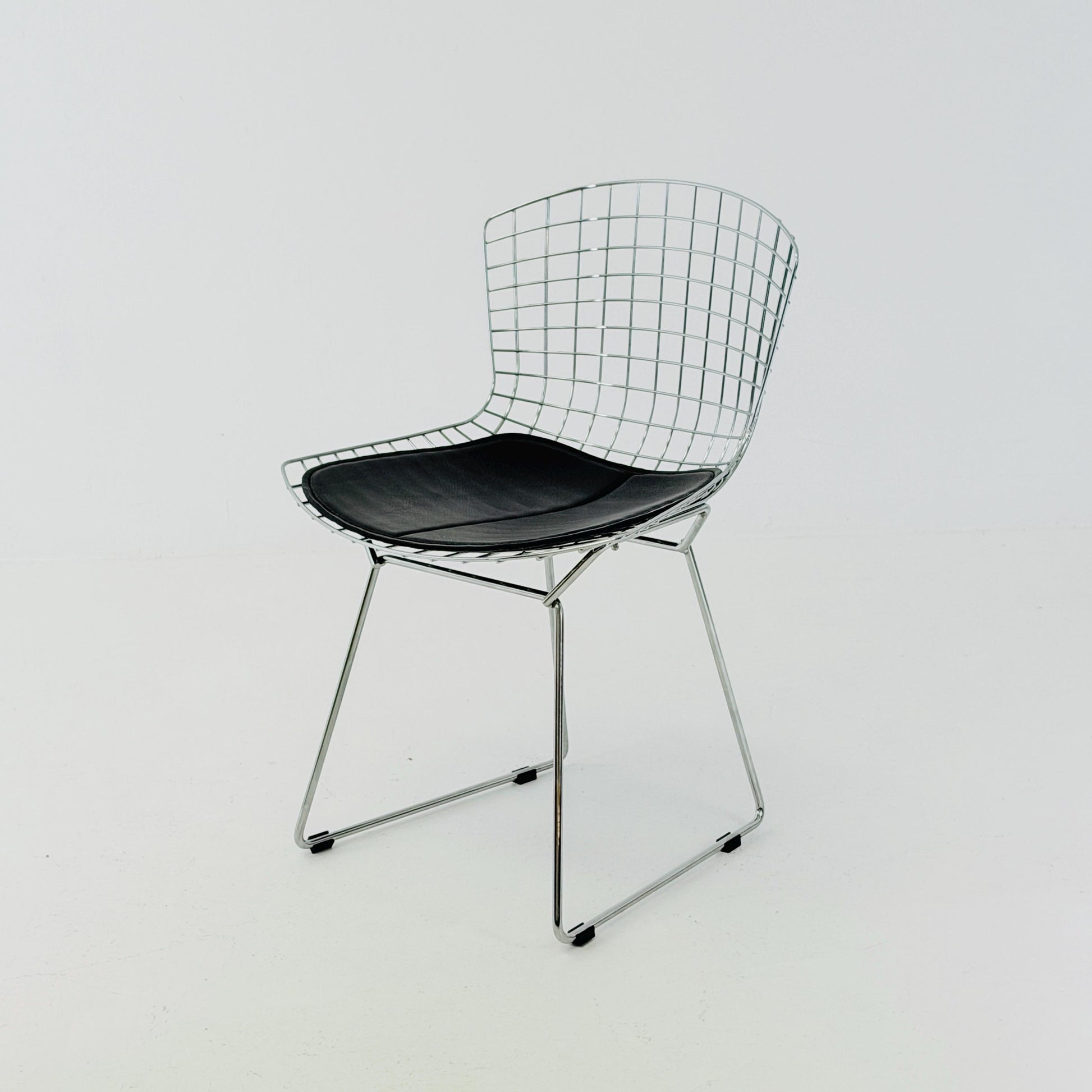 1 of 3 Mid Century Wire Chrom side Chair by Harry Bertoia , 1980s Germany