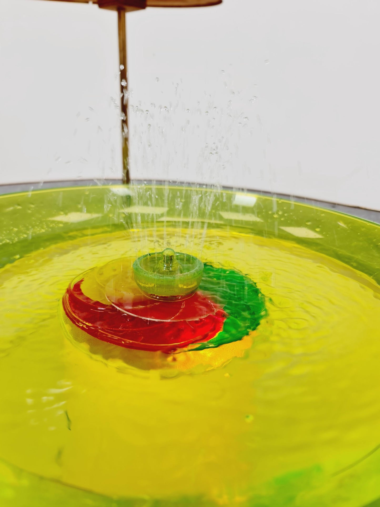 Rare Mid century Large German Plant Stand with fountain colorful Minimalist Plant Stand by Friwa west germany, 1960s