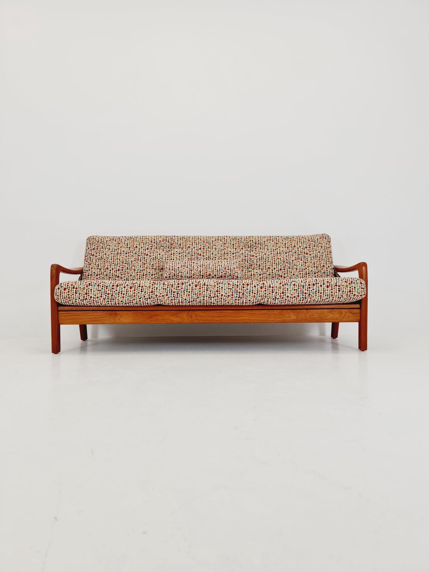 Mid-century Rare Danish teak lounge sofa/ Easy sofa /daybed BY Juul christiansen for JK Denmark , 1960s