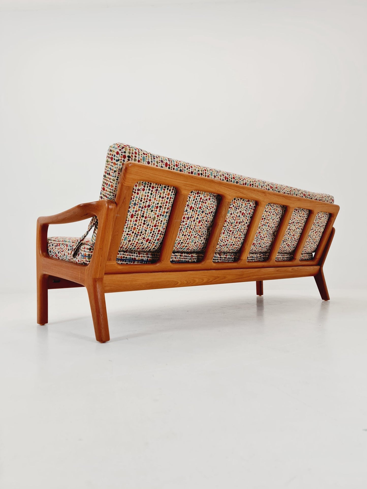 Mid-century Rare Danish teak lounge sofa/ Easy sofa /daybed BY Juul christiansen for JK Denmark , 1960s