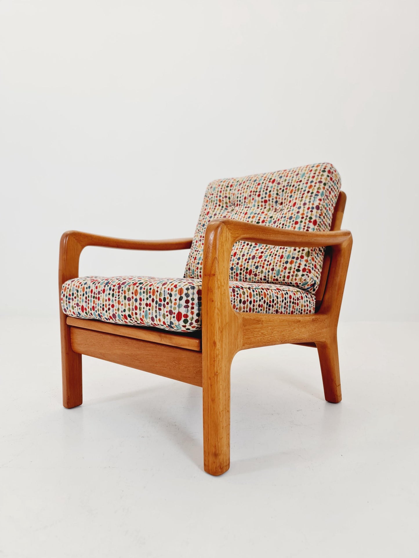 Mid century Danish easy lounge chairs by Juul Kristensen , 1970s,