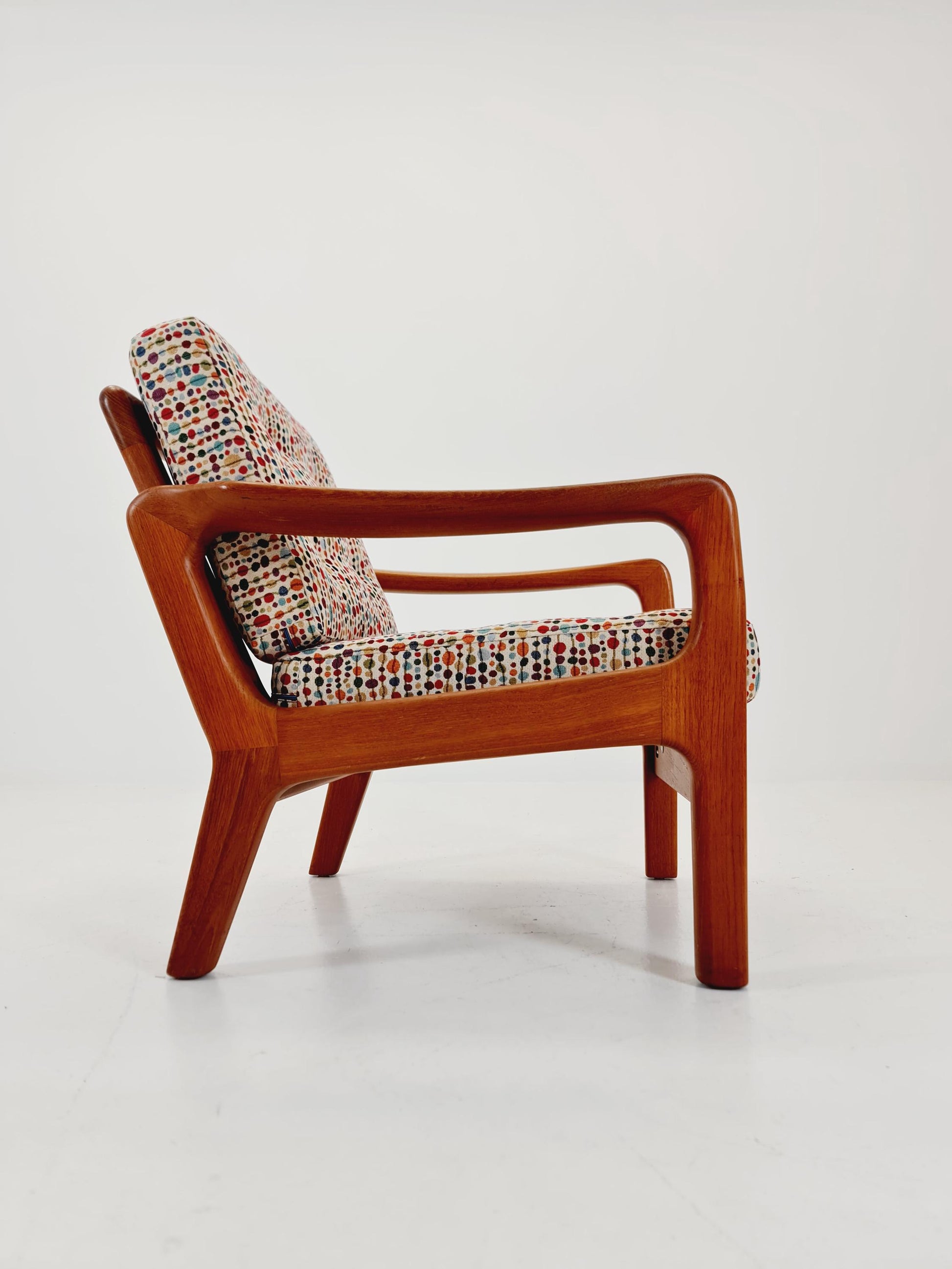 Mid century Danish easy lounge chairs by Juul Kristensen , 1970s,