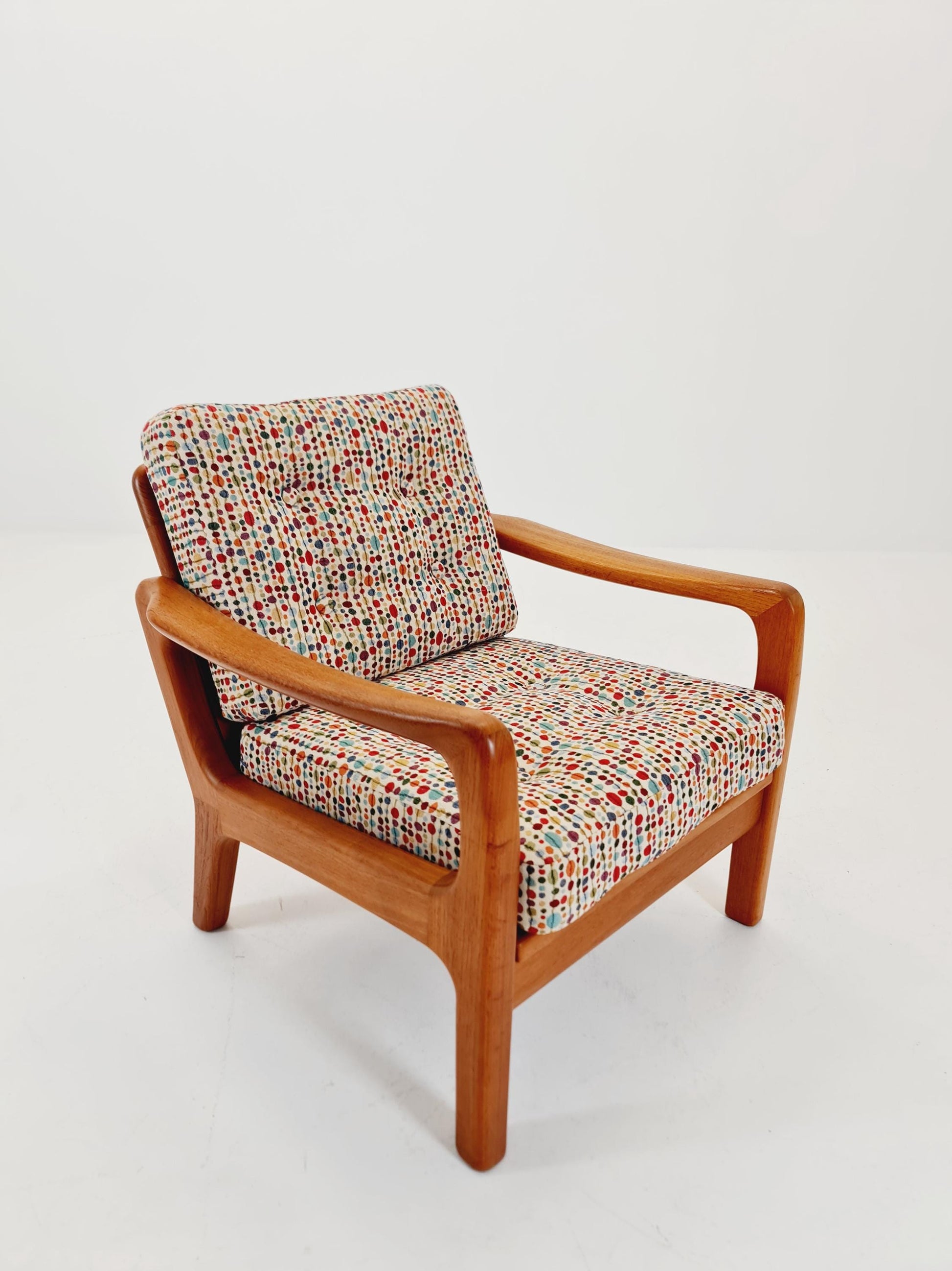 Mid century Danish easy lounge chairs by Juul Kristensen , 1970s,