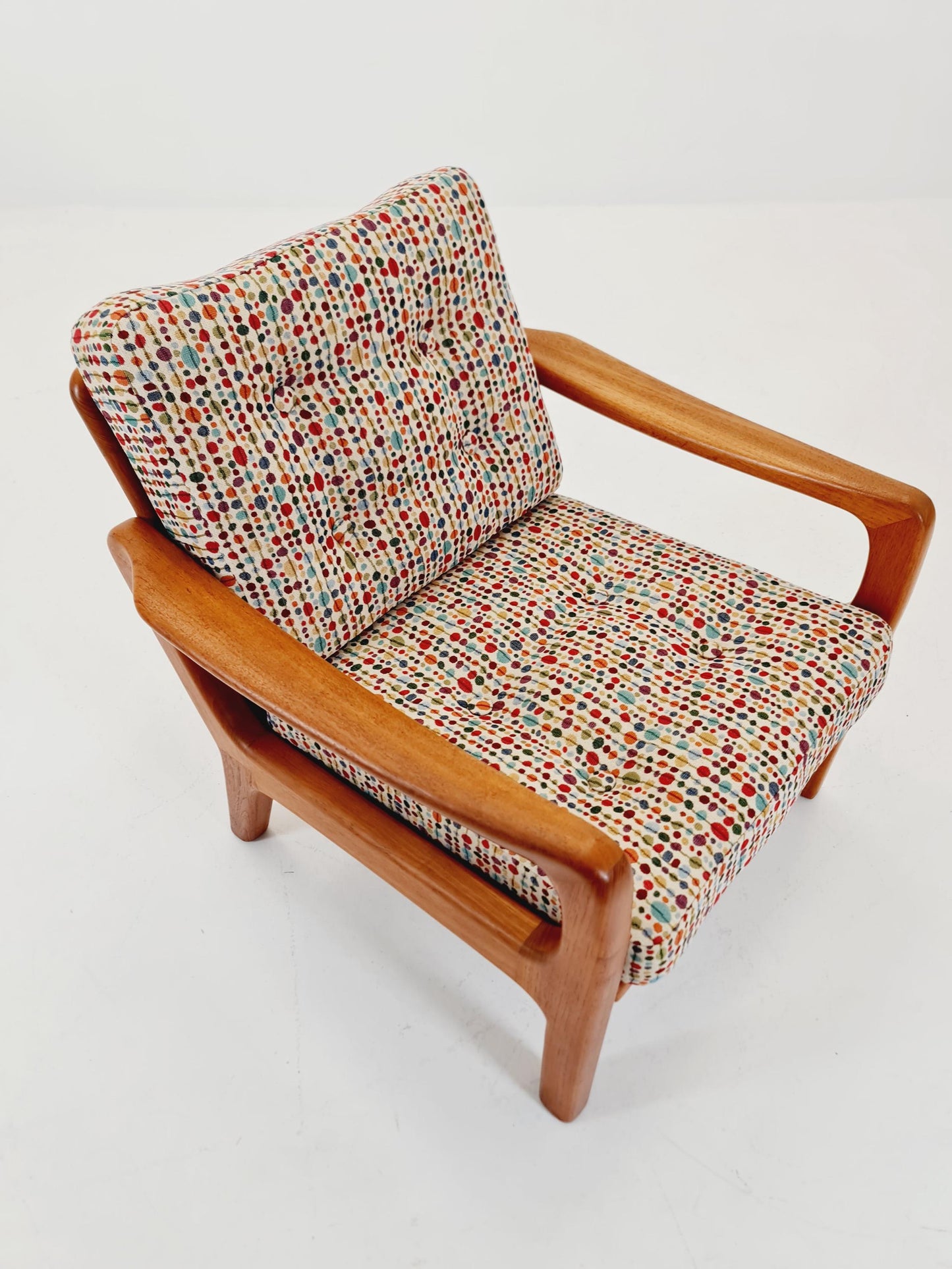 Mid century Danish easy lounge chairs by Juul Kristensen , 1970s,