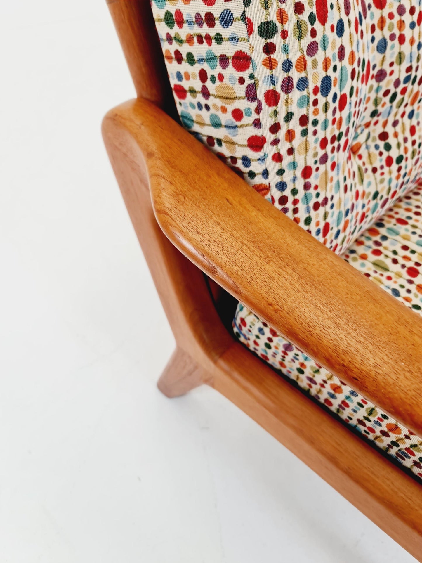 Mid century Danish easy lounge chairs by Juul Kristensen , 1970s,
