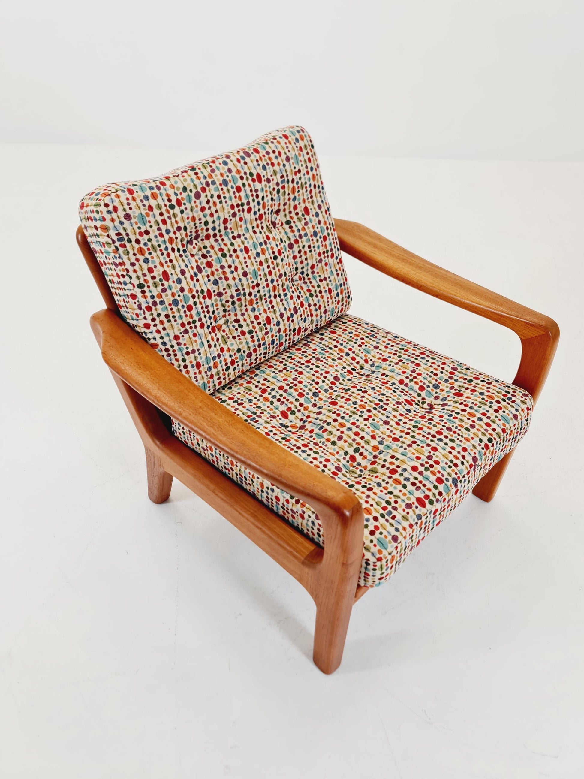 Mid century Danish easy lounge chairs by Juul Kristensen , 1970s,