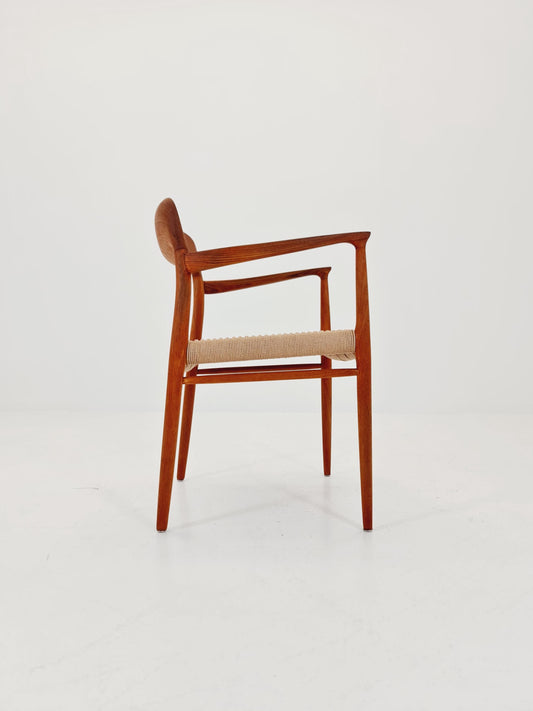 Vintage Danish Cord teak Armchair by Niels Otto Moller n: 56 , 1960s,