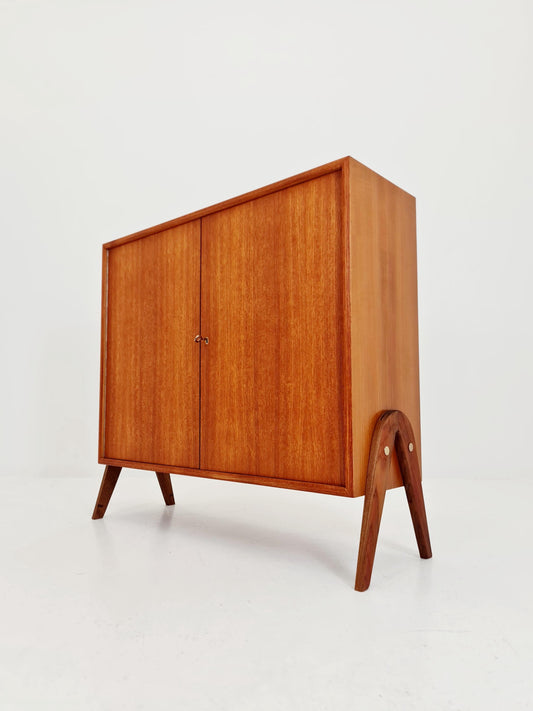 Vintage teak danish cabinet book case,By WK Möbel 1960s