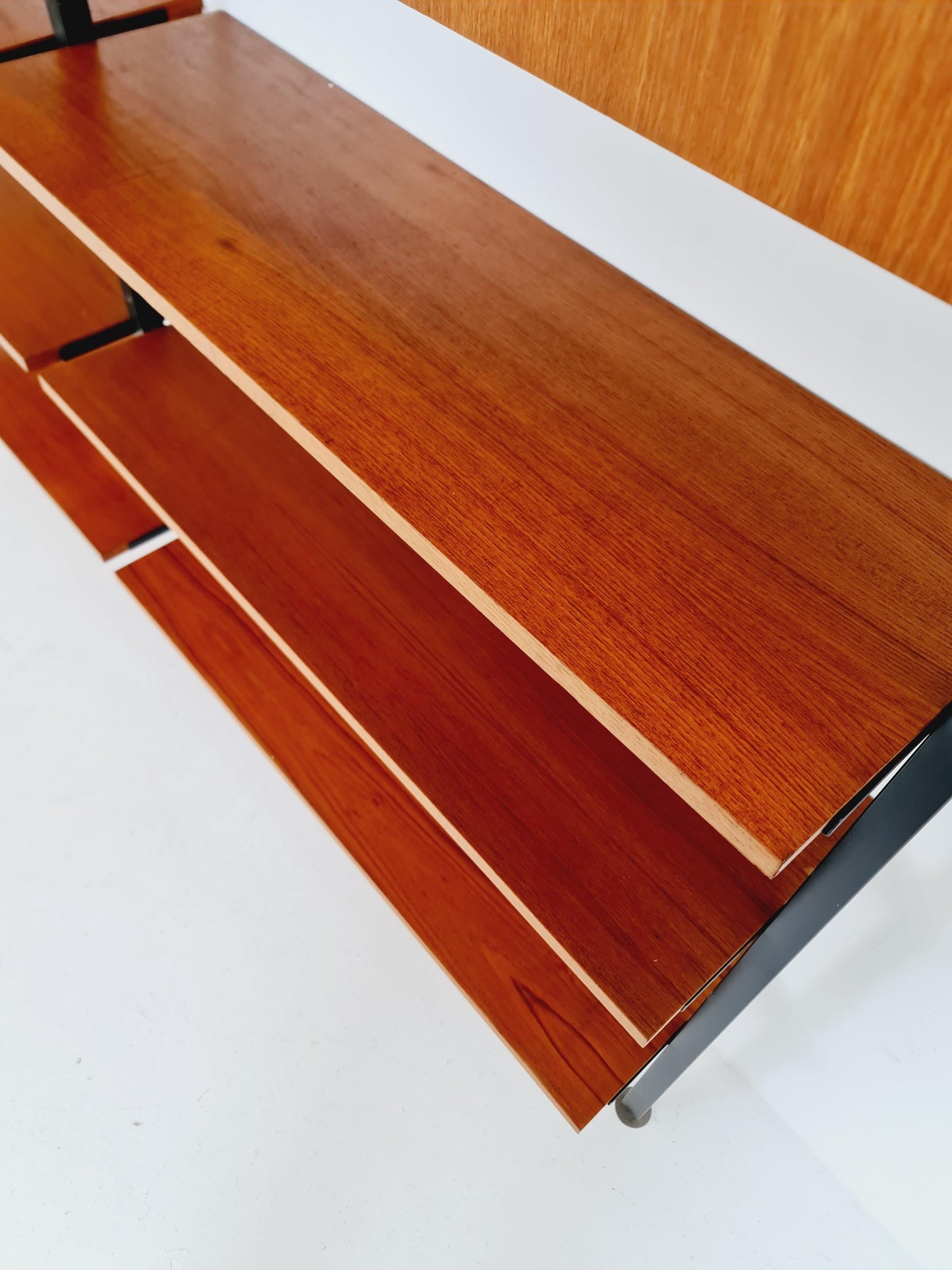 Rare German freestanding shelf-system by Günter Renkel for Rego Twen in Teak 1950s