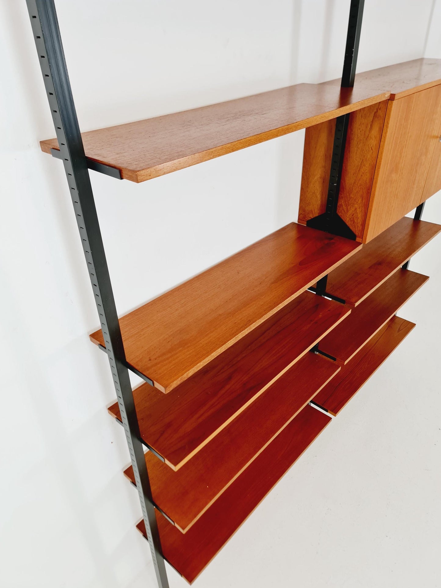 Rare German freestanding shelf-system by Günter Renkel for Rego Twen in Teak 1950s