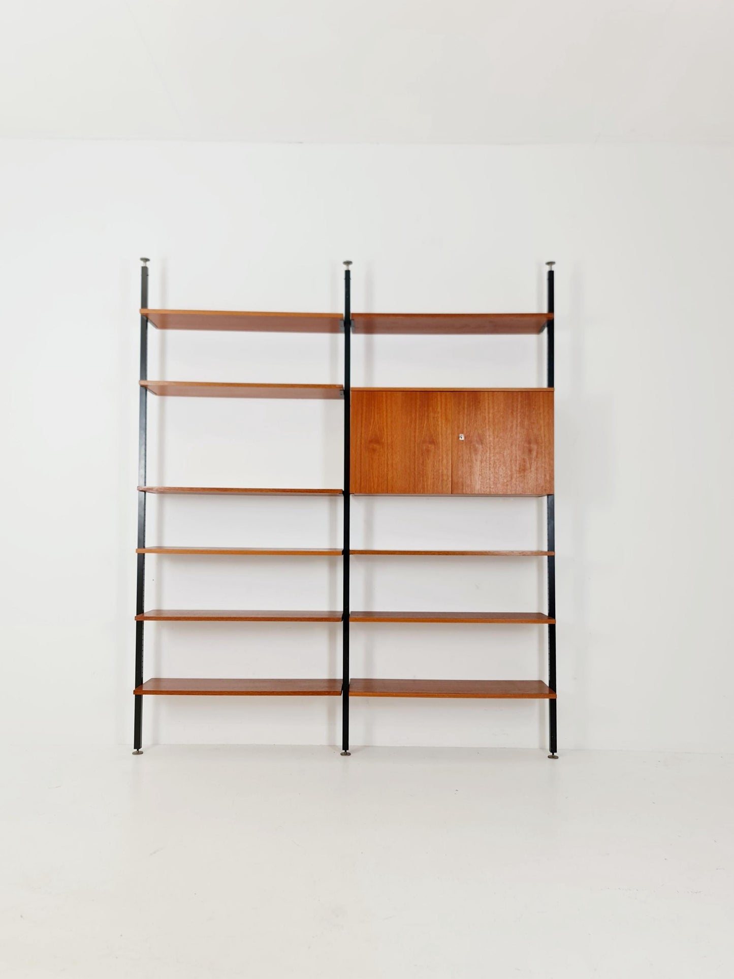 Rare German freestanding shelf-system by Günter Renkel for Rego Twen in Teak 1950s