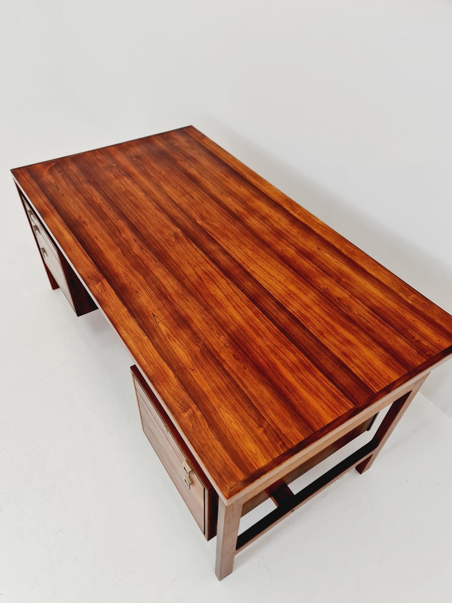 Danish Rosewood Freestanding desk by H.P Hansen, Denmark, 1960s