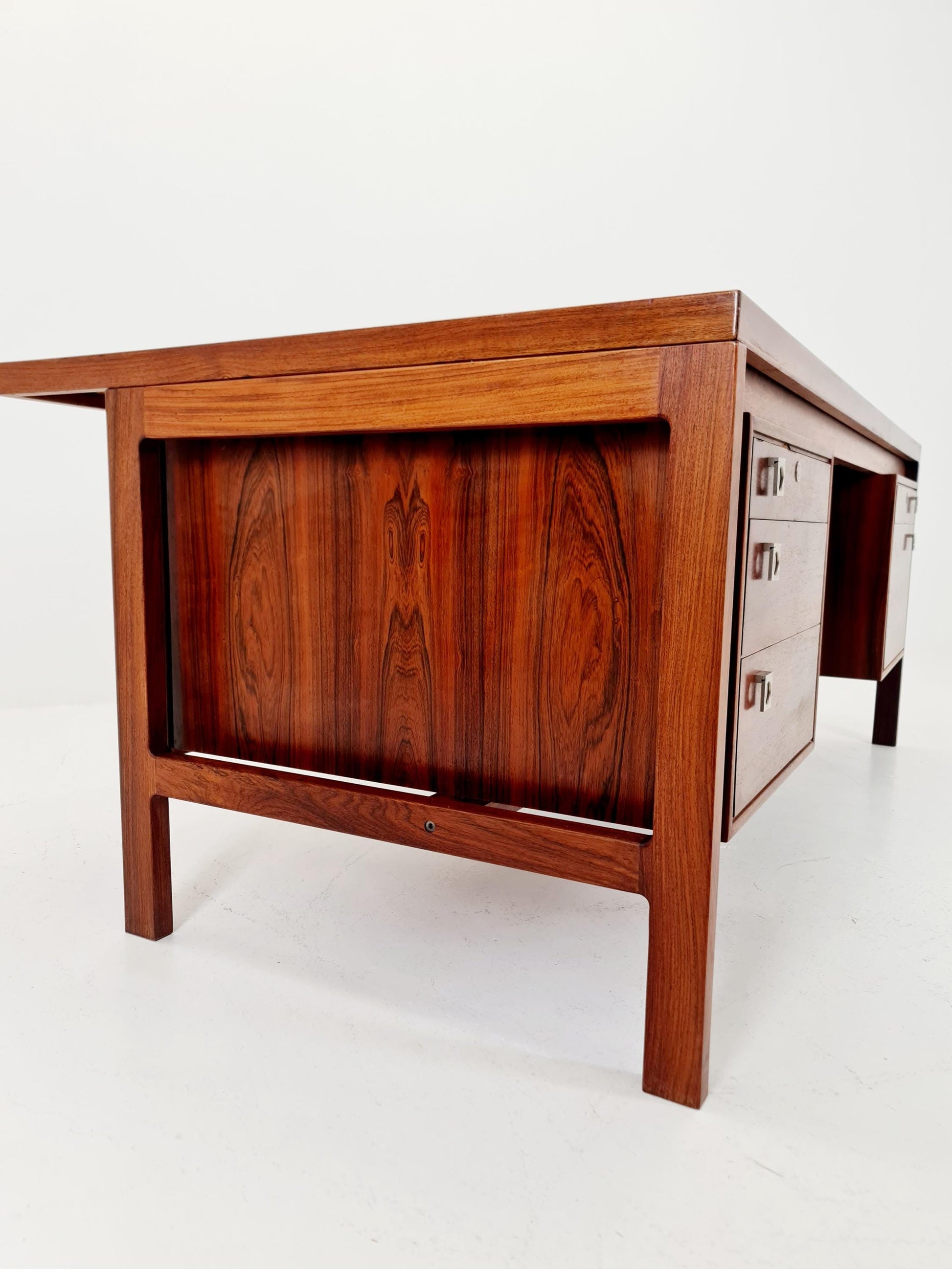 Danish Rosewood Freestanding desk by H.P Hansen, Denmark, 1960s