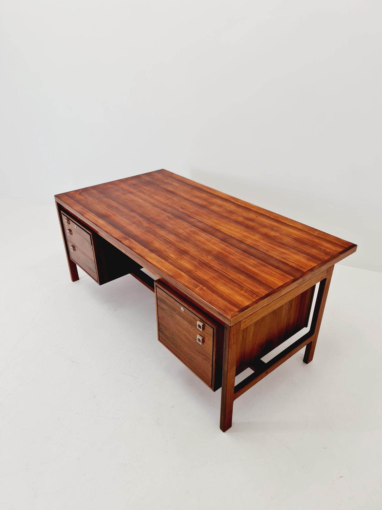 Danish Rosewood Freestanding desk by H.P Hansen, Denmark, 1960s