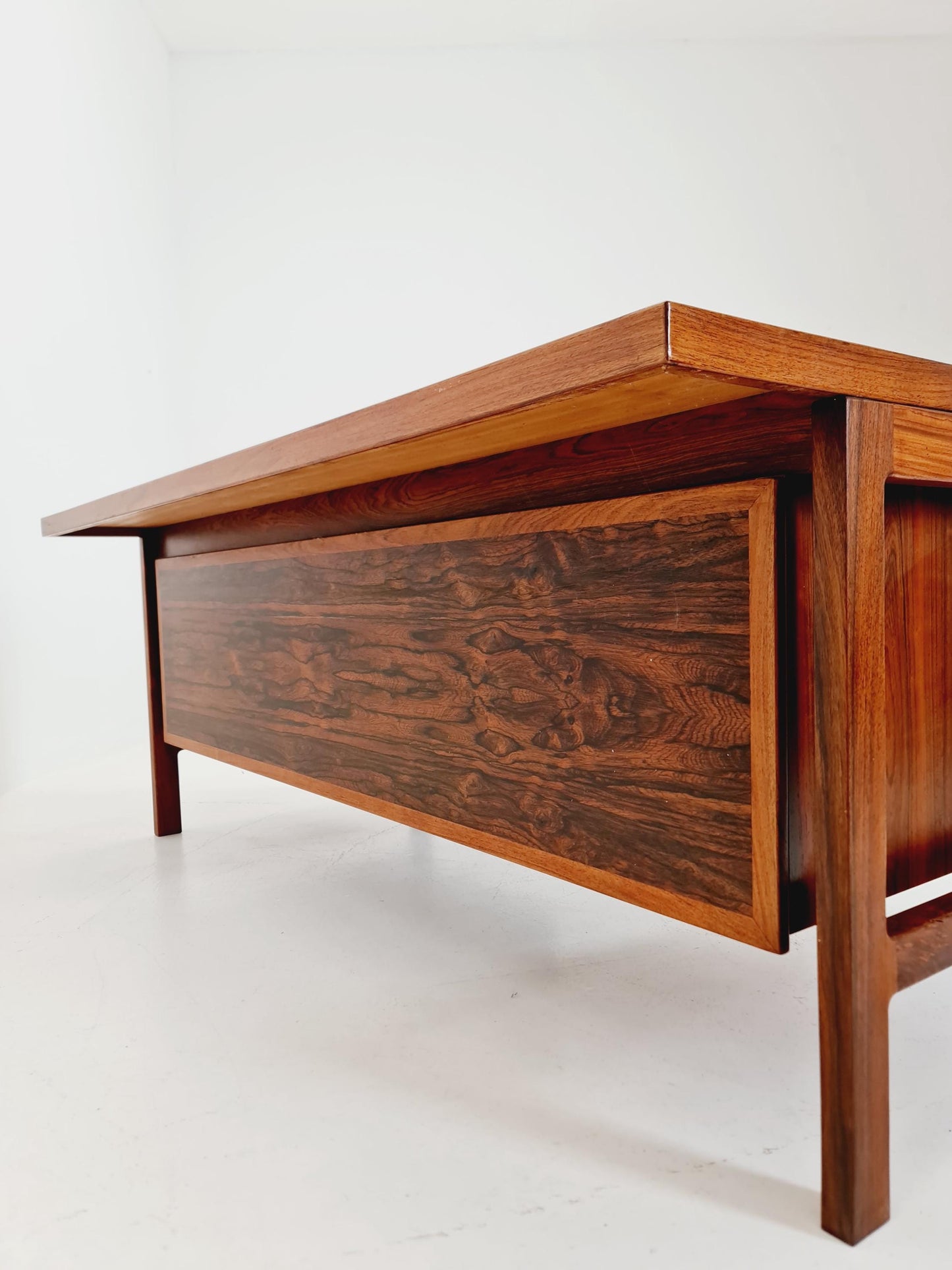 Danish Rosewood Freestanding desk by H.P Hansen, Denmark, 1960s