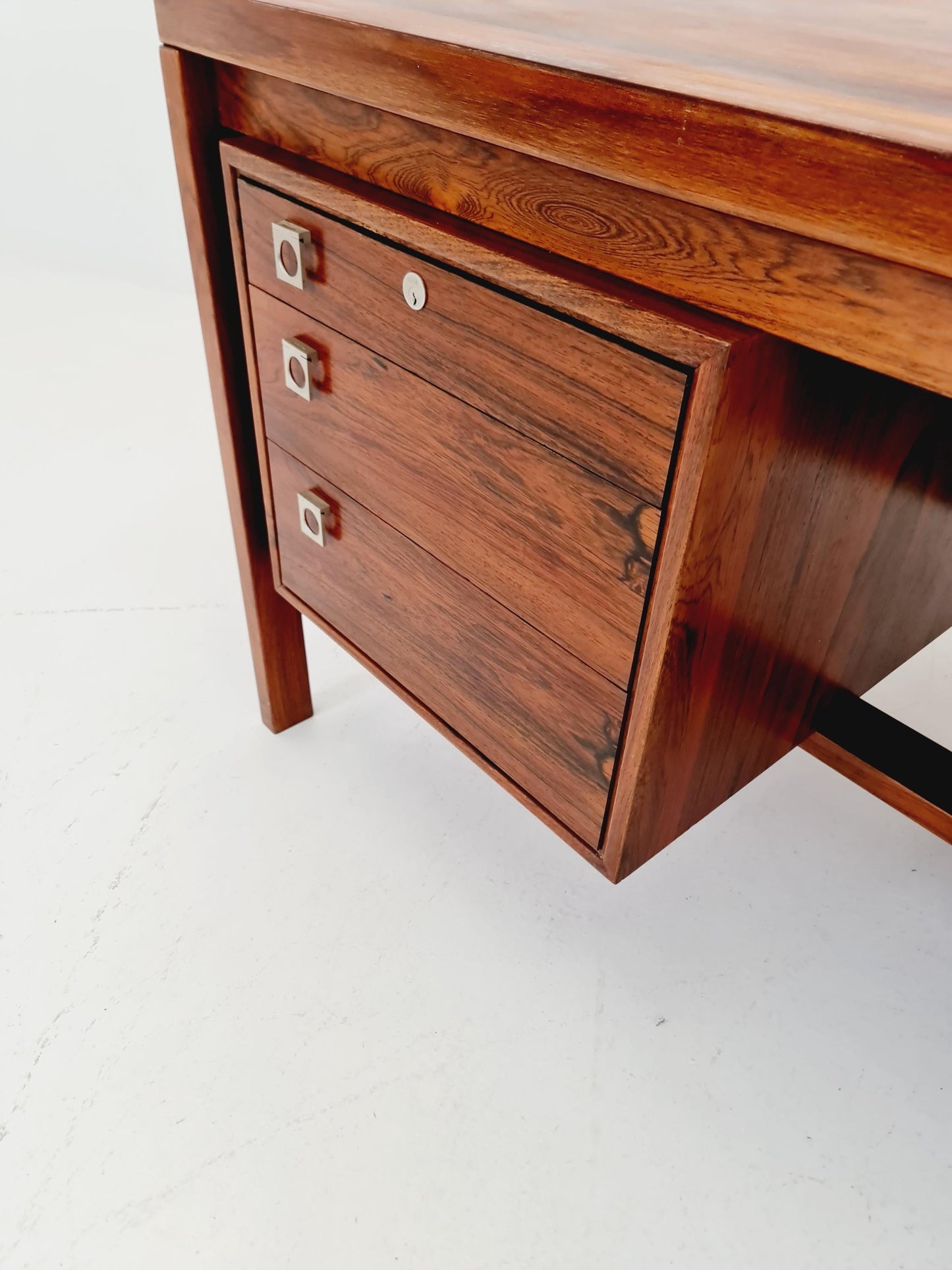 Danish Rosewood Freestanding desk by H.P Hansen, Denmark, 1960s