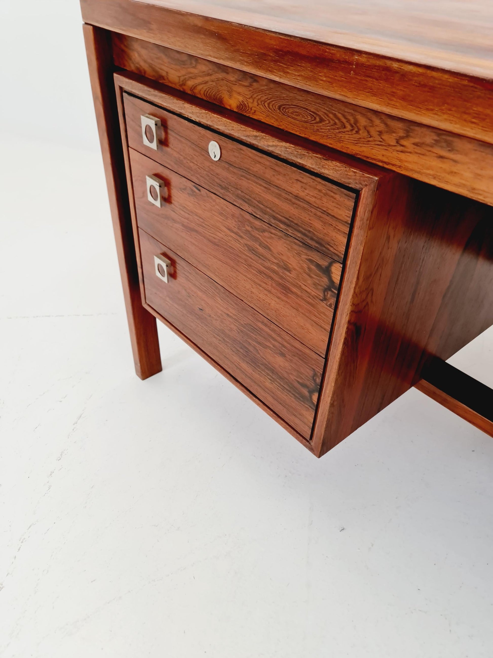 Danish Rosewood Freestanding desk by H.P Hansen, Denmark, 1960s