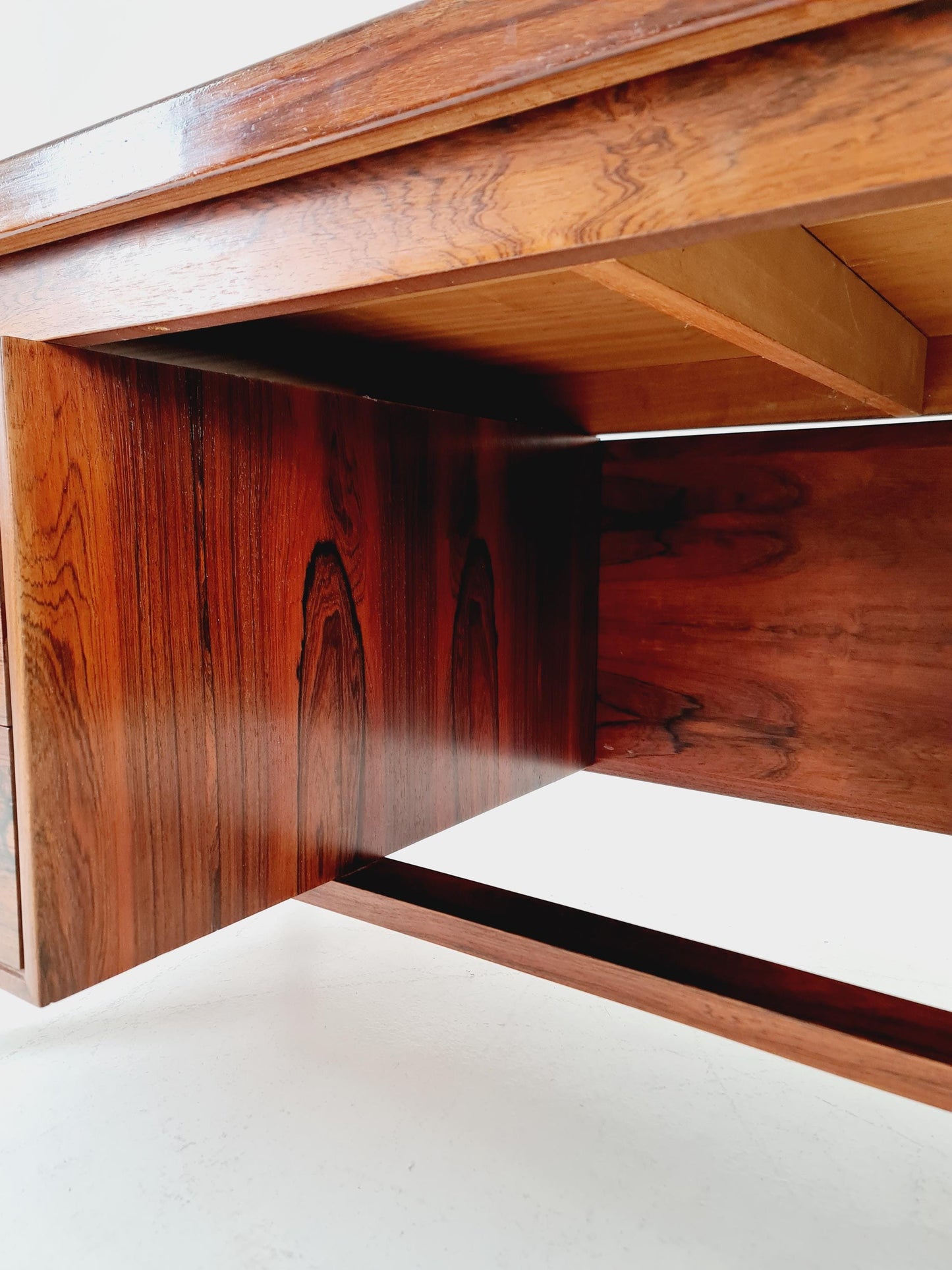 Danish Rosewood Freestanding desk by H.P Hansen, Denmark, 1960s