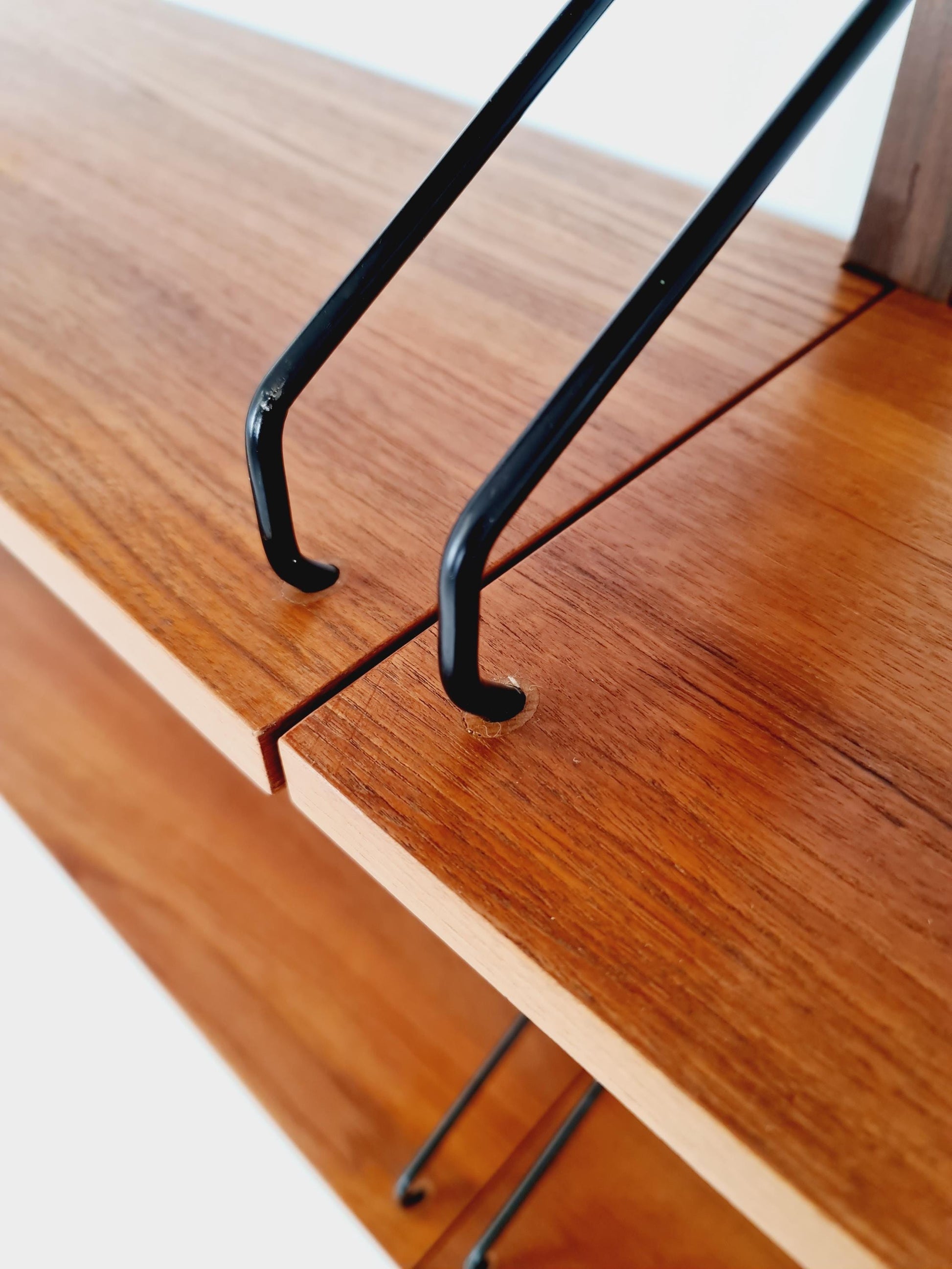 Midcentury Danish Teak Wall-Mounted Shelving Unit, by Royal for Poul Cadovius, 1960s