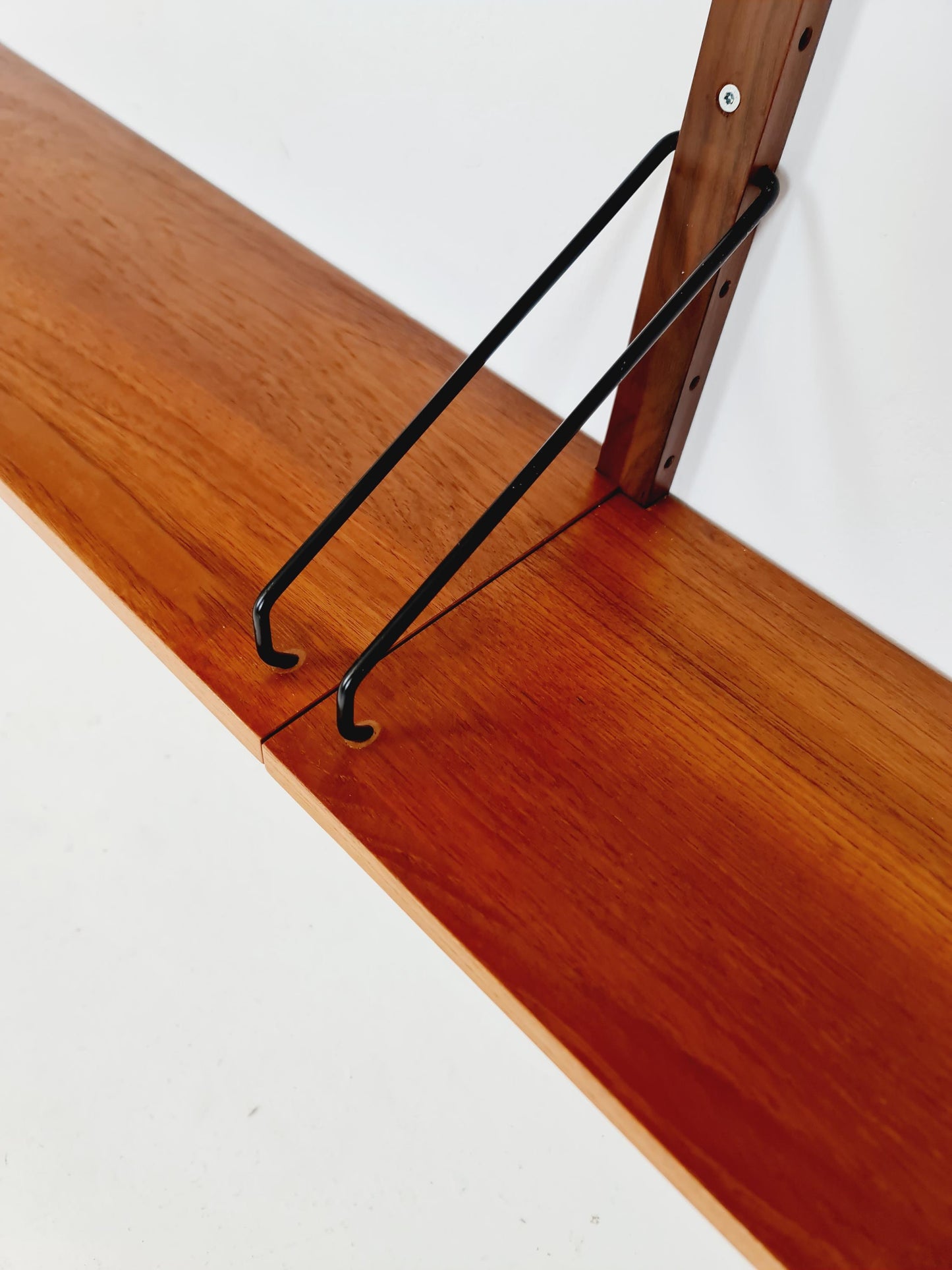 Midcentury Danish Teak Wall-Mounted Shelving Unit, by Royal for Poul Cadovius, 1960s