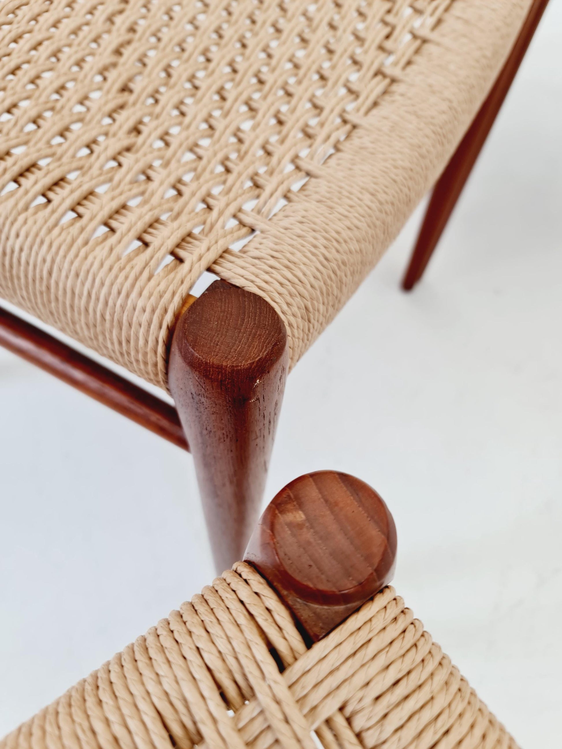 MidCentury Danish teak Dining Chairs Niels O.Moller, 1960s Modell 75 ,Set of 6
