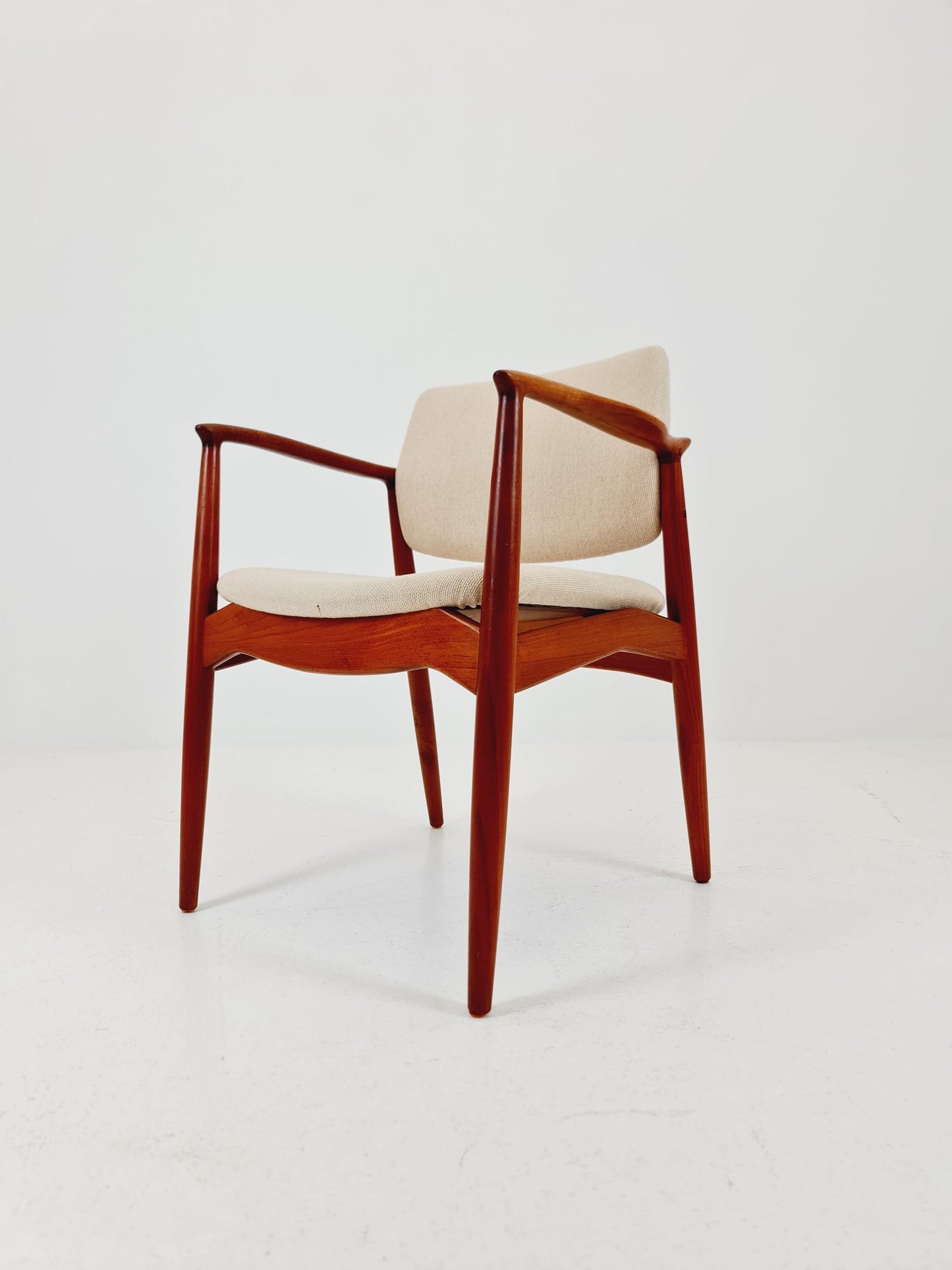 Danish Rare Teak capitains Armchair By Erik Buch for Orum Möbler modell nr 67 , 1960s