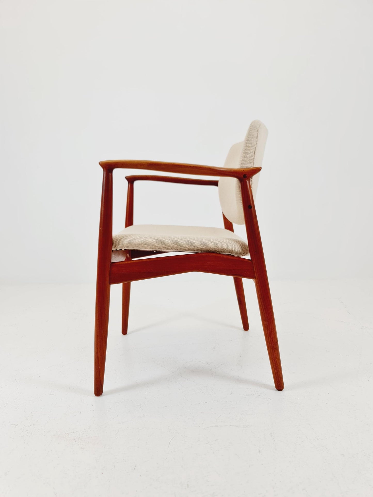 Danish Rare Teak capitains Armchair By Erik Buch for Orum Möbler modell nr 67 , 1960s