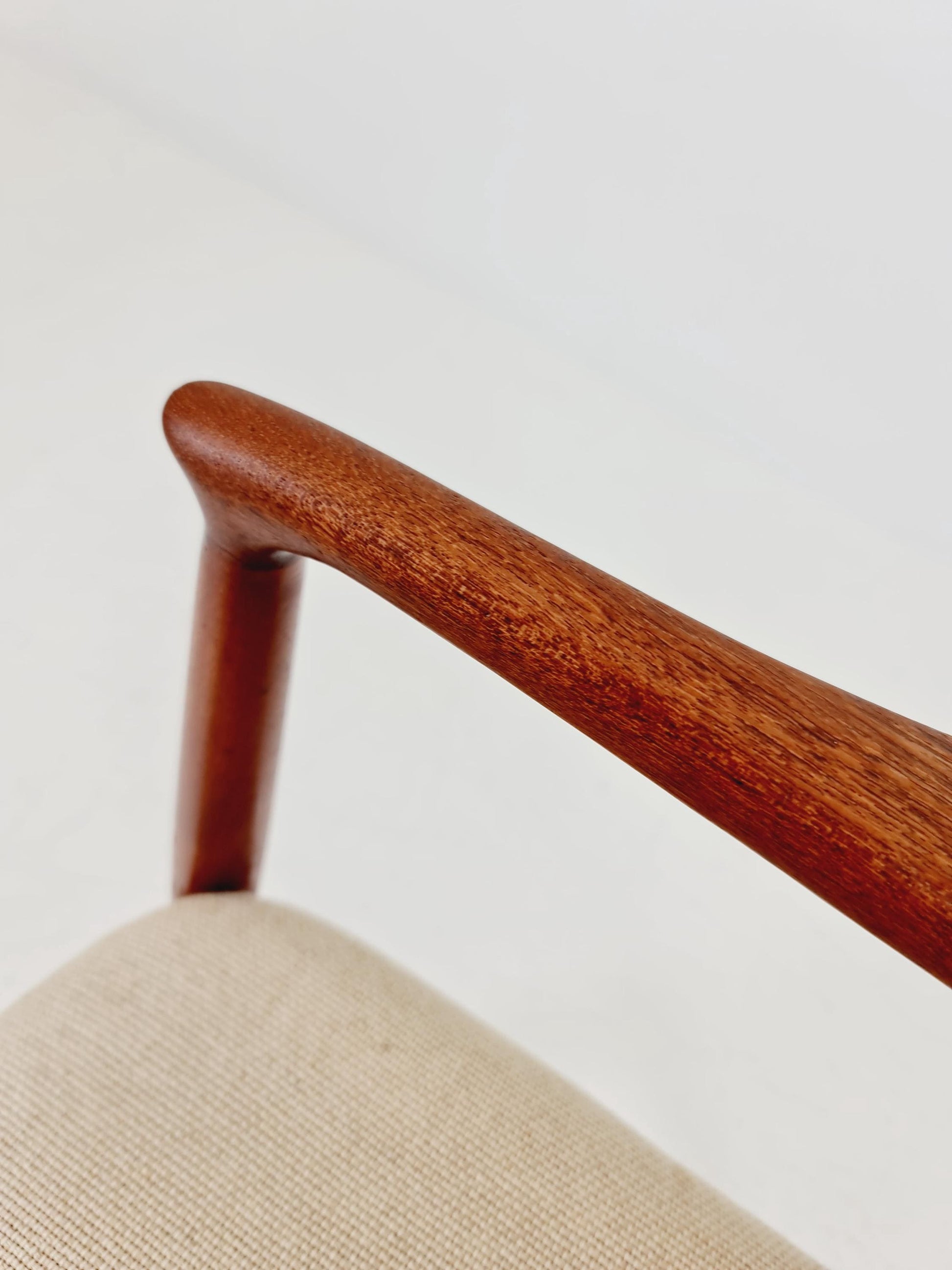 Danish Rare Teak capitains Armchair By Erik Buch for Orum Möbler modell nr 67 , 1960s