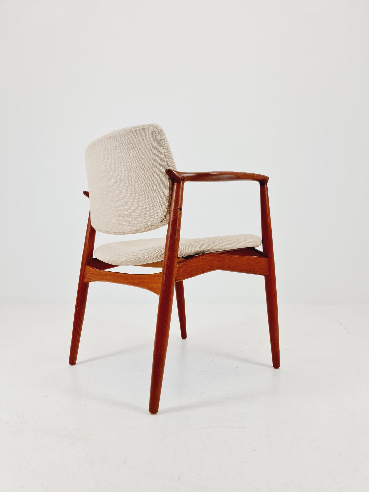 Danish Rare Teak capitains Armchair By Erik Buch for Orum Möbler modell nr 67 , 1960s